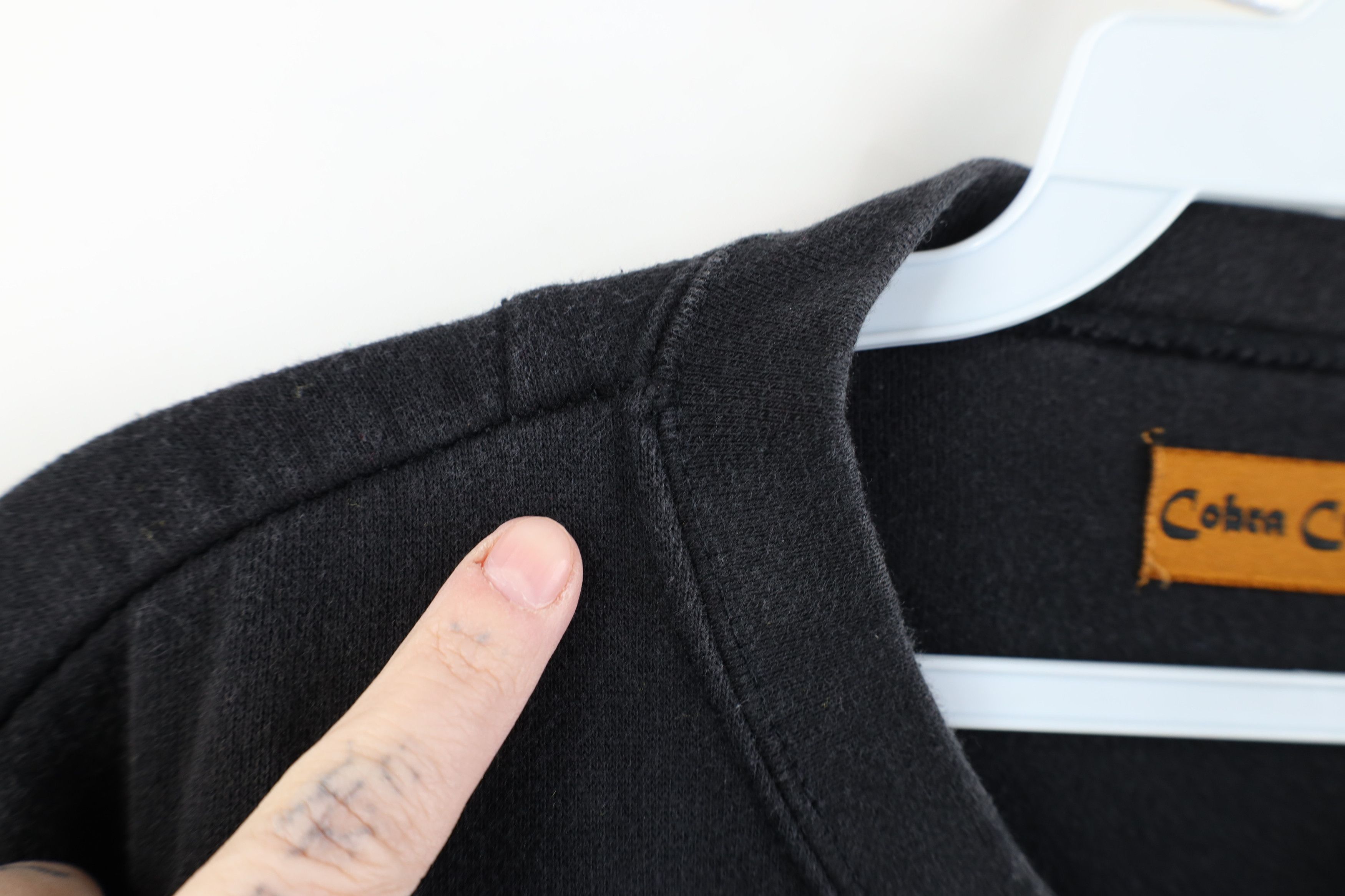 Vintage Vintage 90s Streetwear Block Panel Crewneck Sweatshirt Black Size US XXL / EU 58 / 5 - 6 Thumbnail