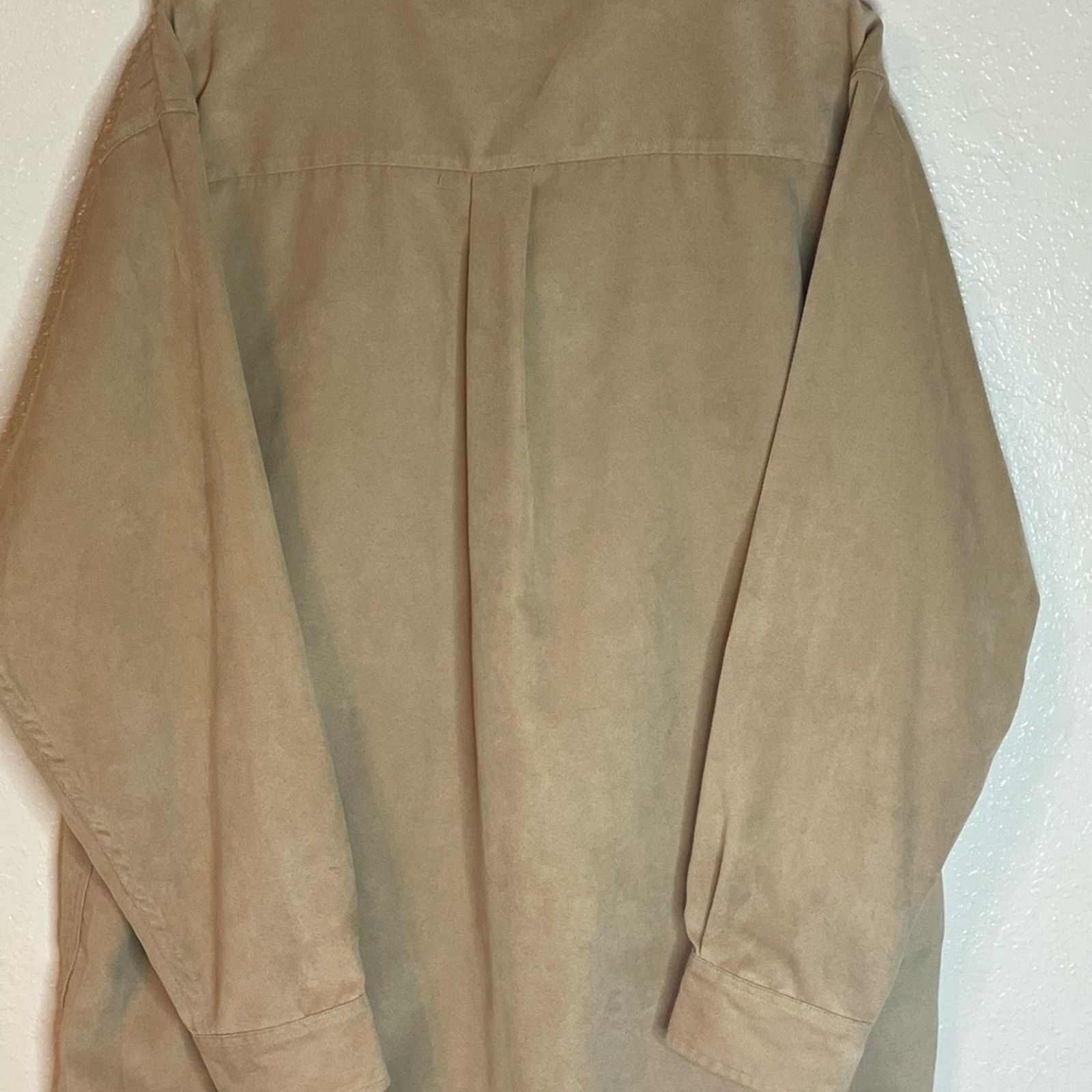 M.E. Sport M.E. Sport Collection Tobacco Brown Shirt XXL Faux Suede Size US XXL / EU 58 / 5 - 2 Thumbnail