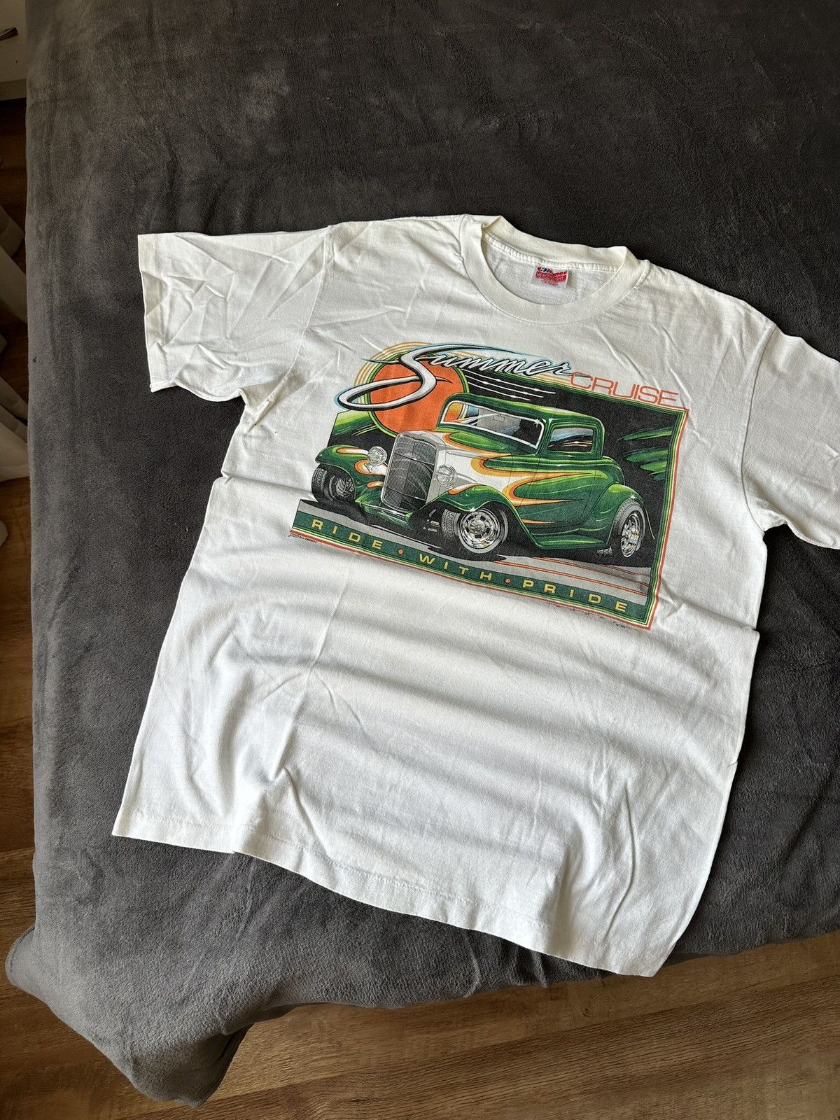 Ford × Vintage Vintage 90s Truck Thrashed Hot Rod Tee Size US L / EU 52-54 / 3 - 2 Thumbnail