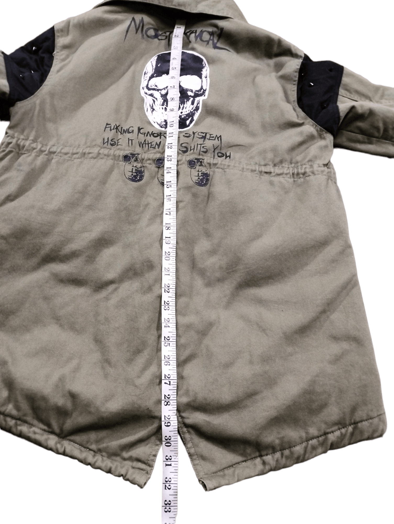 If Six Was Nine Army Most Rancal Fishtail Parka Skull Print Seditionaries Size US M / EU 48-50 / 2 - 17 Thumbnail