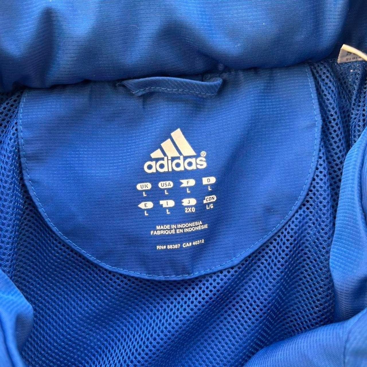 Adidas y2k adidas striped windbreaker jacket Size US L / EU 52-54 / 3 - 3 Thumbnail