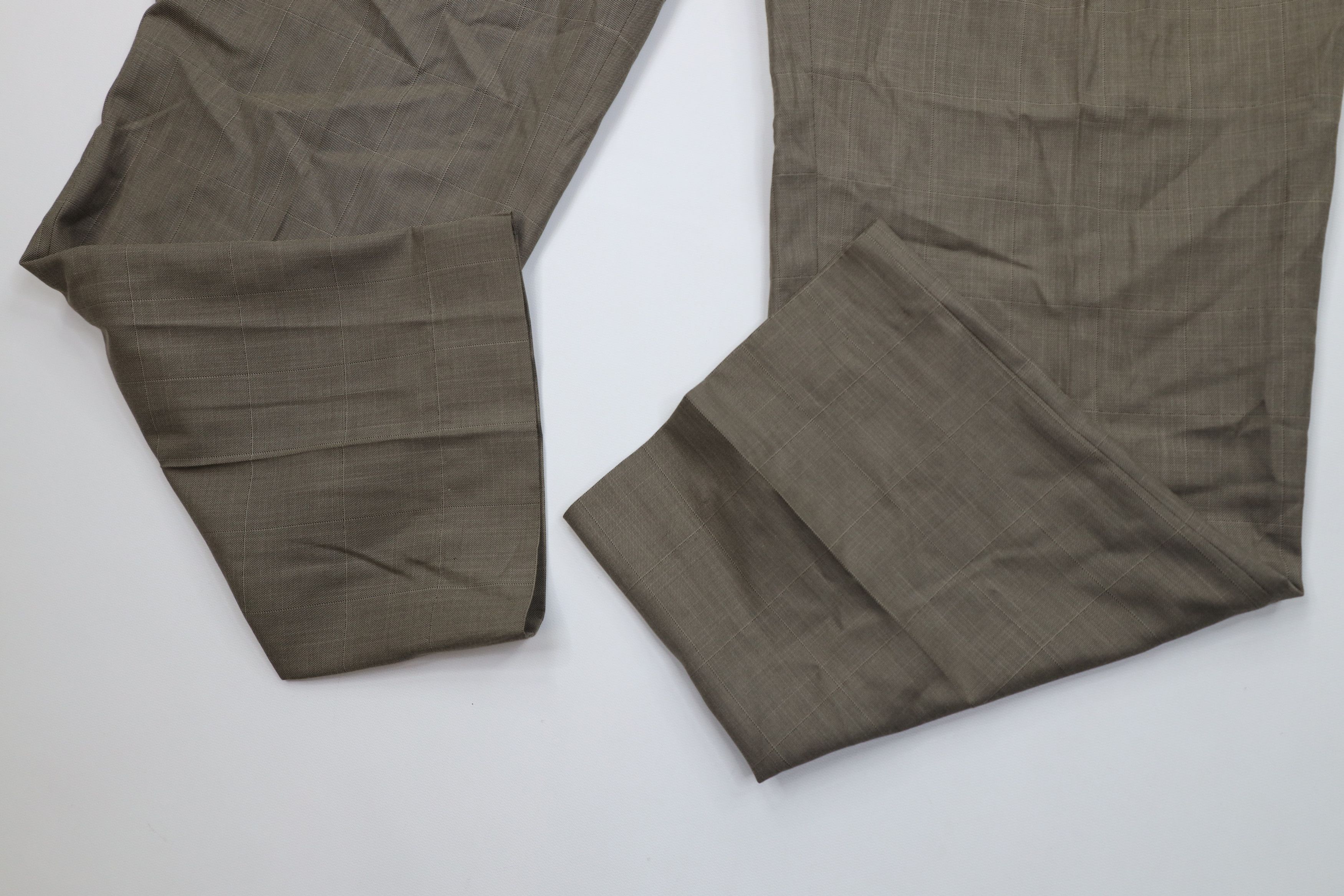 Ralph Lauren Vintage Ralph Lauren Knit Wide Leg Chino Pants Beige Plaid Size US 38 / EU 54 - 5 Thumbnail