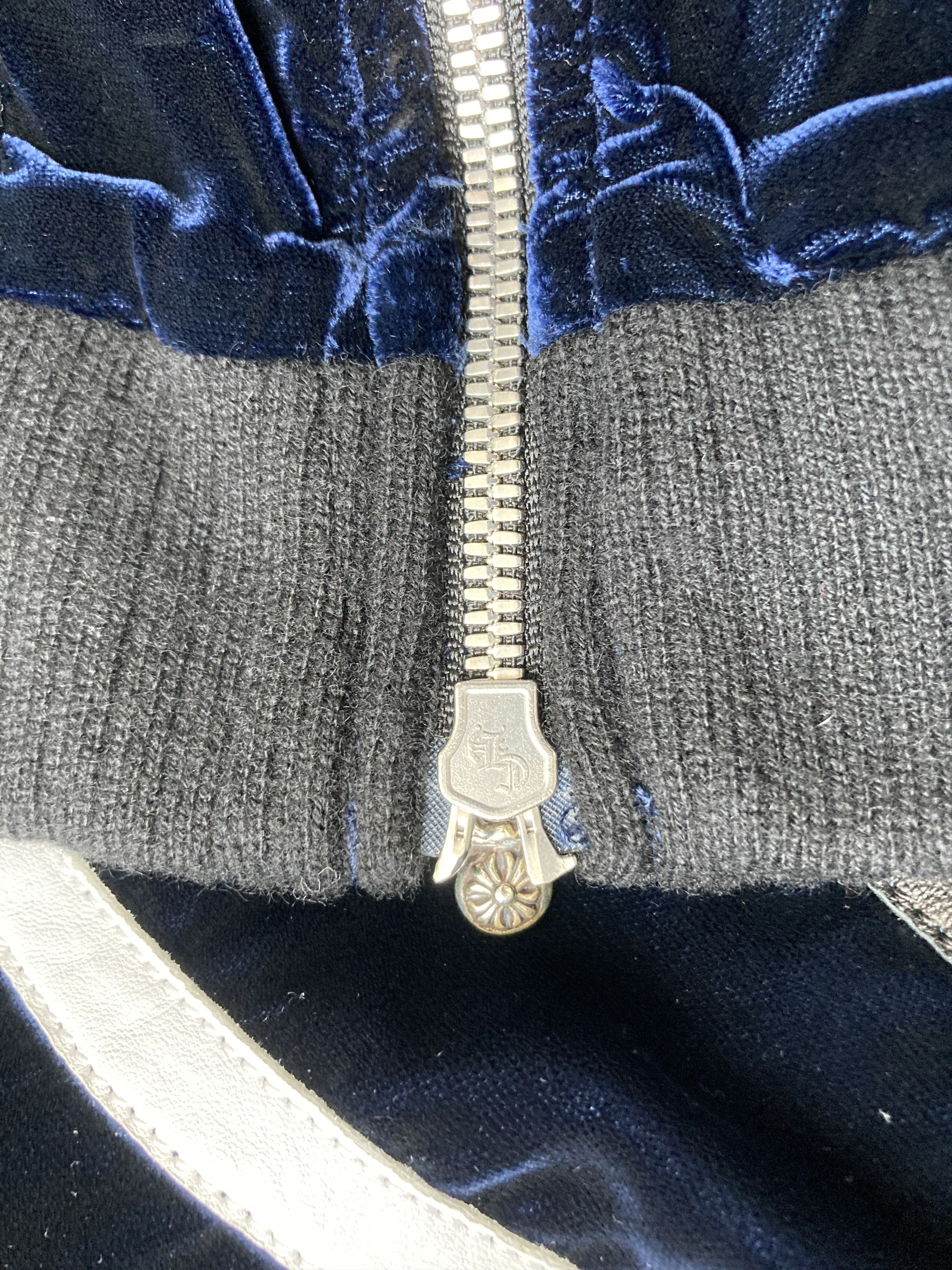 Chrome Hearts Chrome Hearts Leather Patch Velvet Dagger Zip Jacket Size US S / EU 44-46 / 1 - 12 Thumbnail