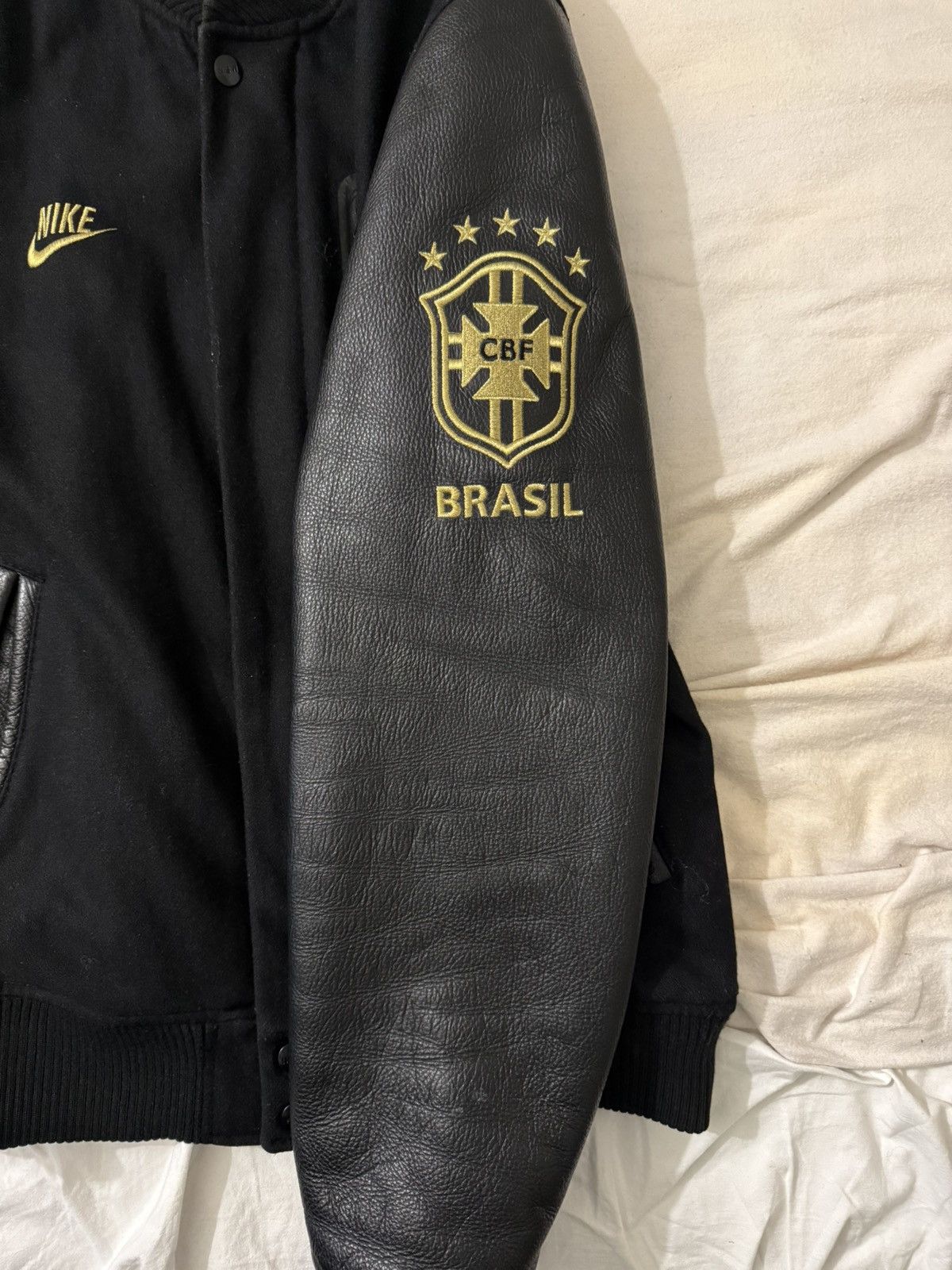 Nike Nike Destroyer Brazil Letterman Jacket Size US S / EU 44-46 / 1 - 4 Thumbnail