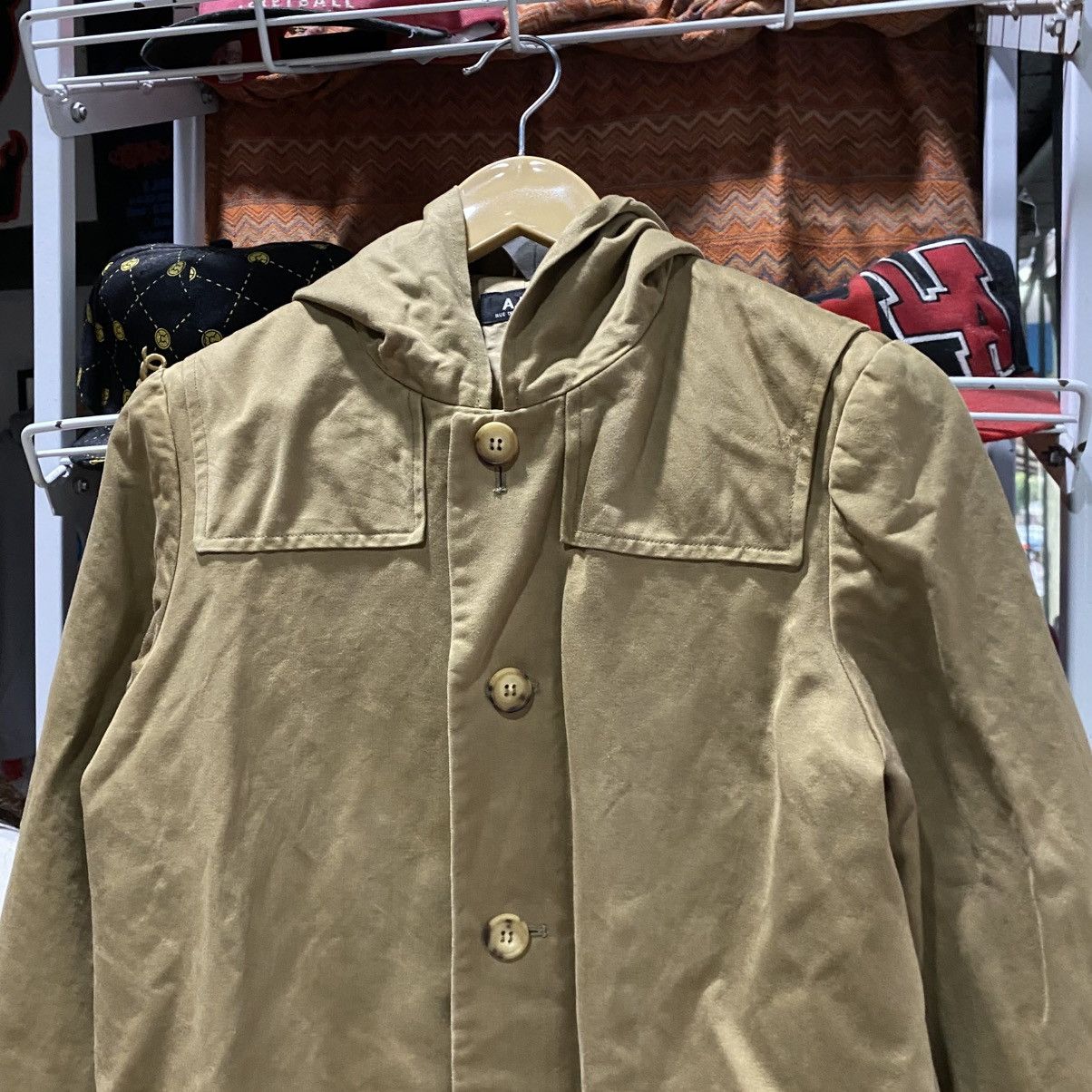 A.P.C. Vintage 1999 A.P.C Rue De Fleurus Paris TrenchCoat Hoodie M Size US M / EU 48-50 / 2 - 4 Thumbnail