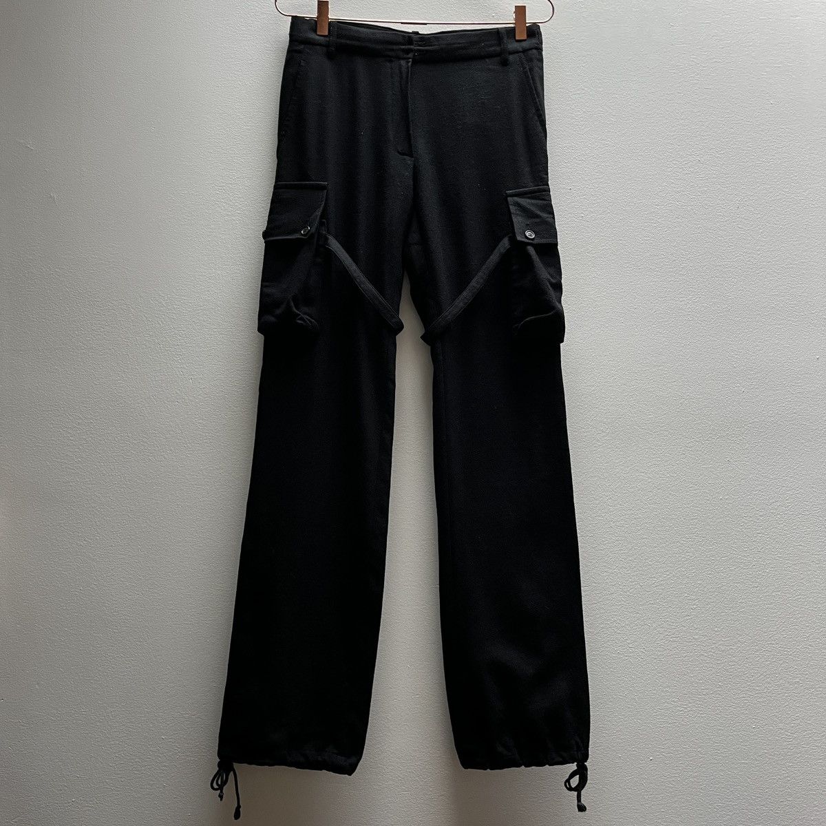 Ann Demeulemeester Ann Demeulemeester FW02 Bondage Cargo Wool Pants Size US 30 / EU 46 - 17 Thumbnail