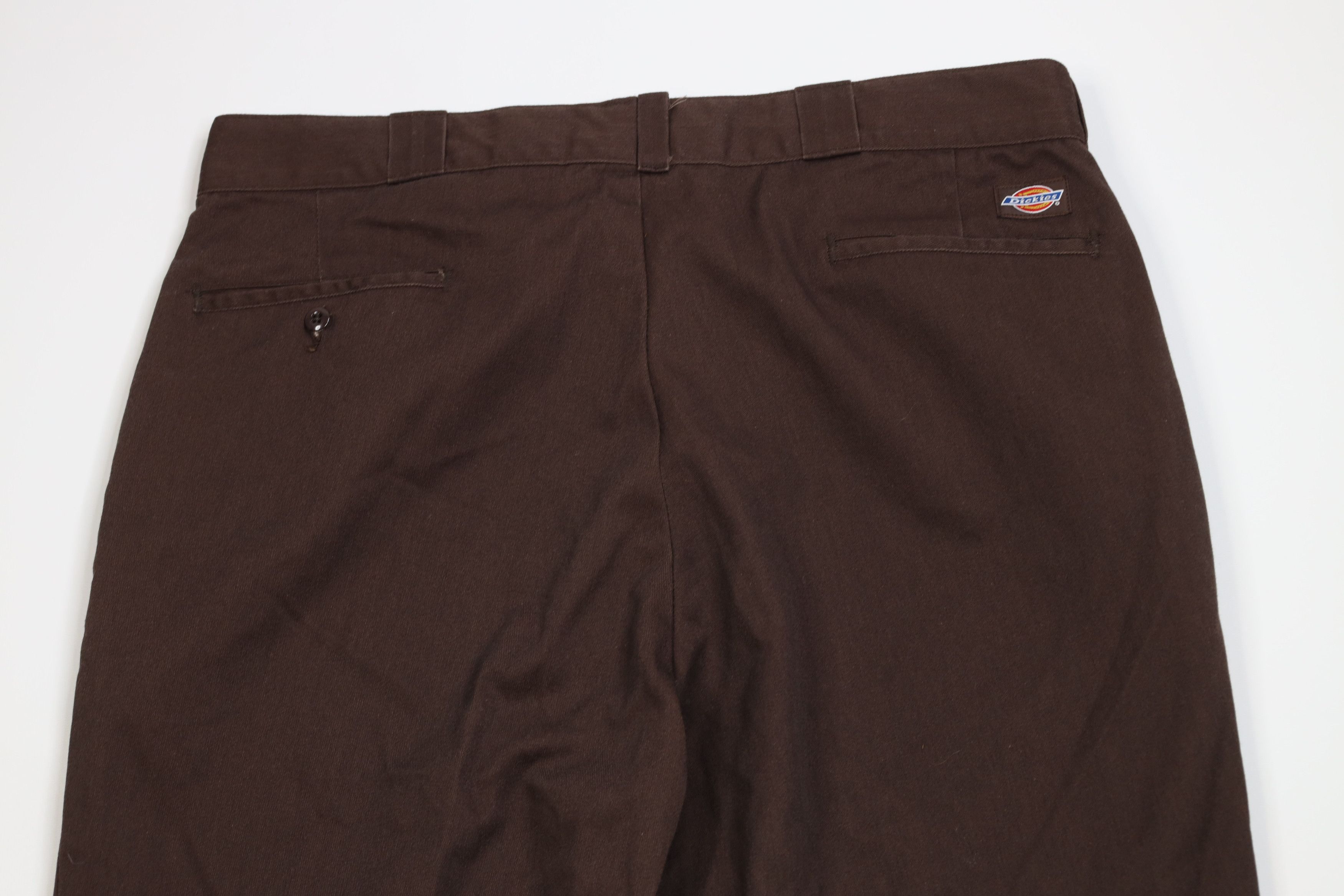 Dickies Vintage 90s Dickies Baggy Wide Leg Pants Brown Workwear Size US 38 / EU 54 - 12 Thumbnail