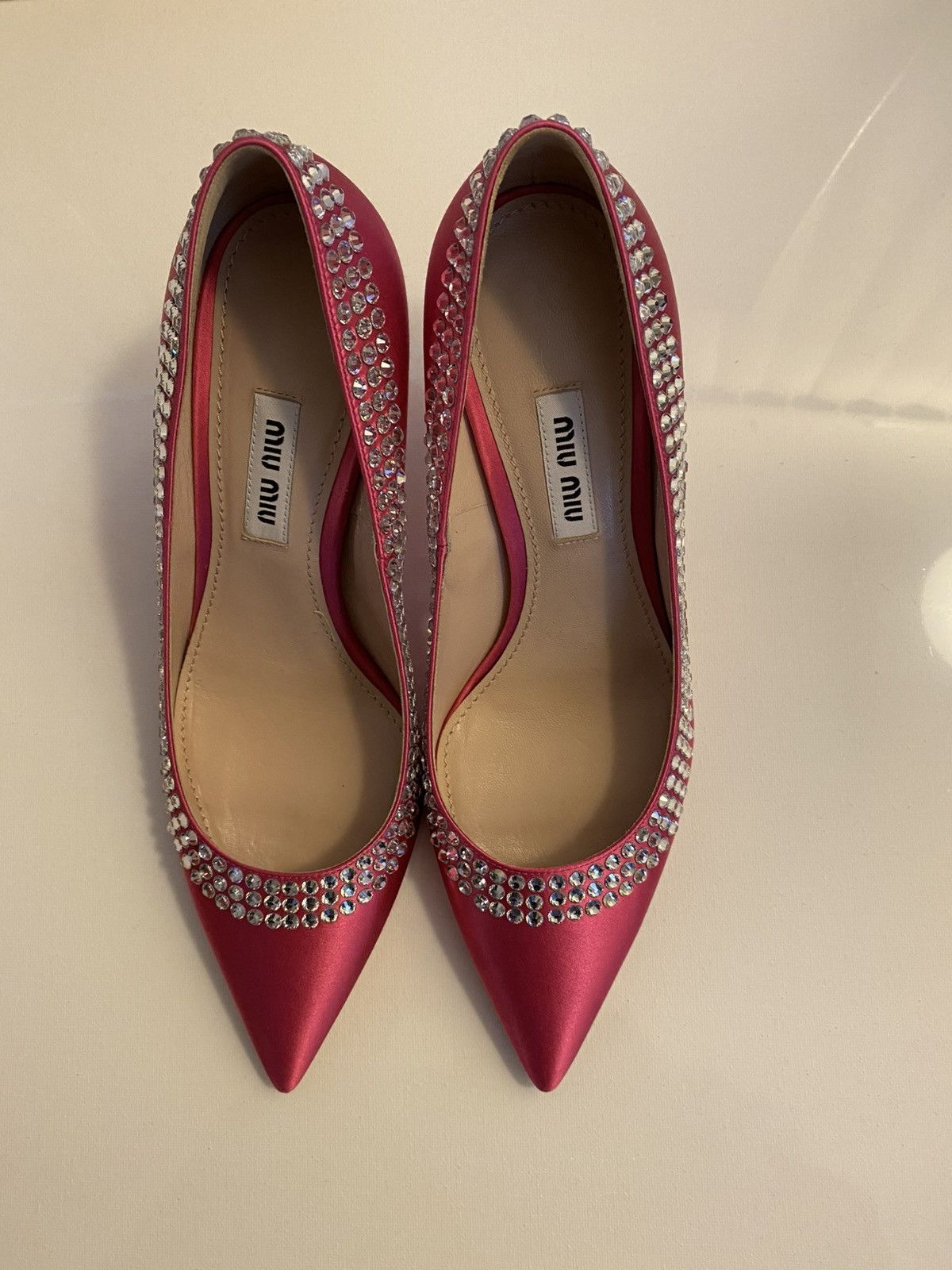 Miu Miu Miu Miu Pink Heels Size US 5 / IT 35 - 6 Thumbnail
