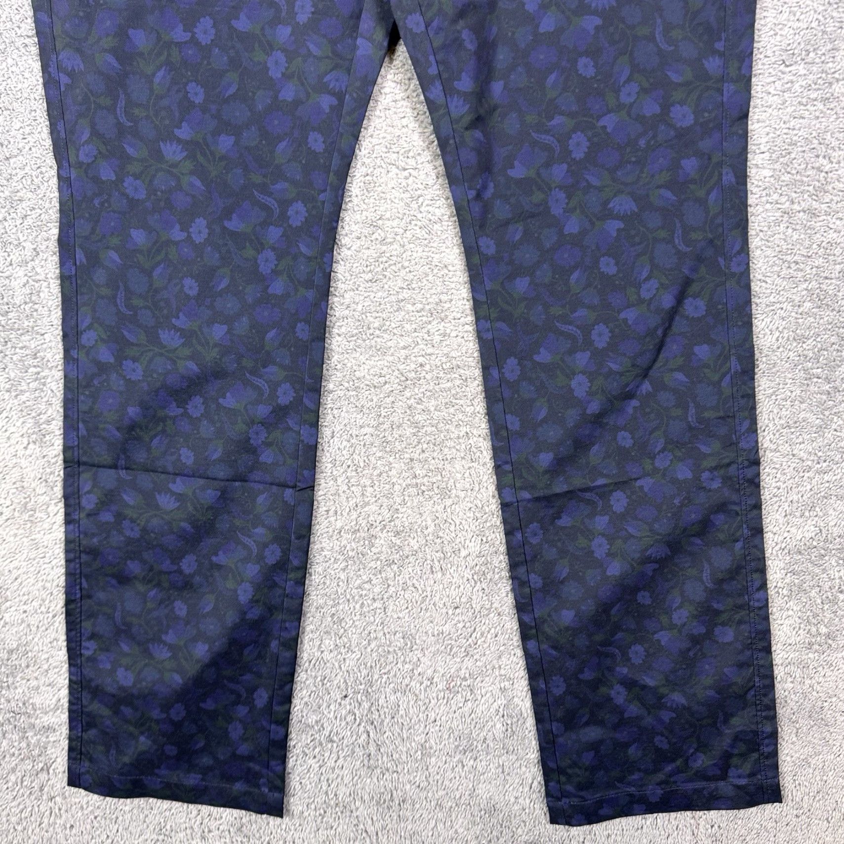 Gloverall William Murray Pants Mens 32x34 Floral Straight Fit Golf Wicking All Over Print Chino Casual Mens Size US 32 / EU 48 - 3 Thumbnail