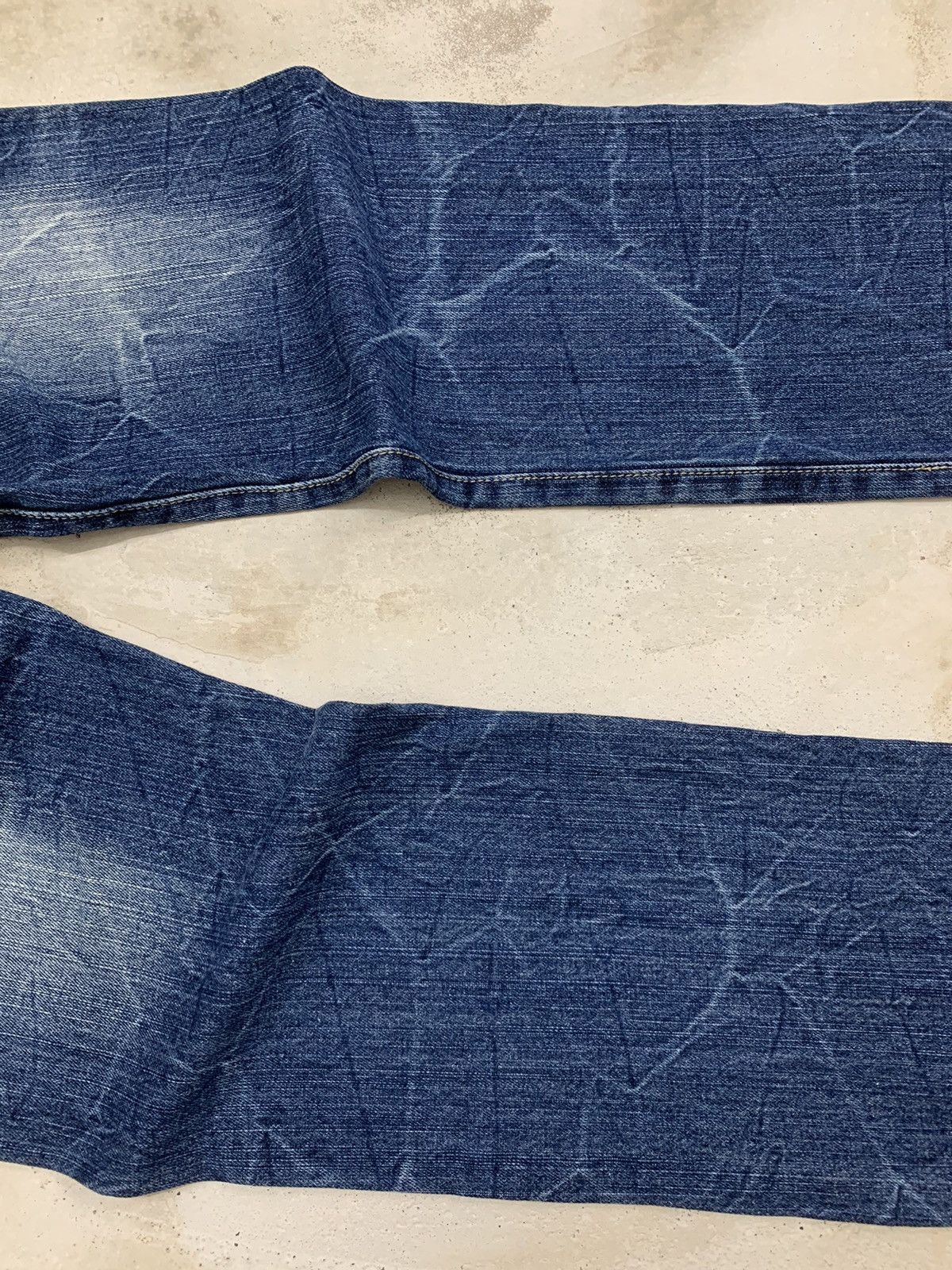20471120 × Hysteric Glamour × Japanese Brand Back Forth Gothic Wing Seditionaries Bondage Denim Pants Size US 27 - 5 Thumbnail