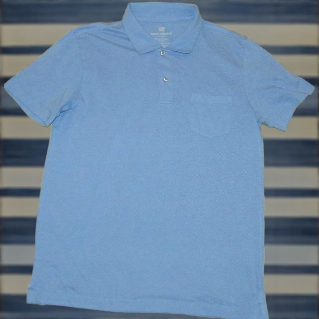 Vintage MACK WELDON Blue Short Sleeve Polo Shirt XL Mens Polo shirt Blue XL Size US XL / EU 56 / 4 - 1 Thumbnail