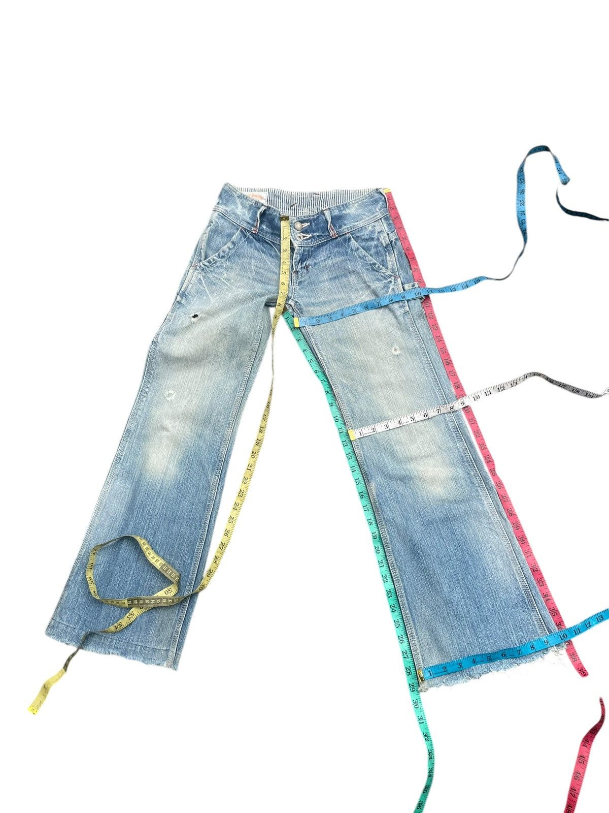 Japanese Brand Vintage Betty Smith Flare Distresed Size 29" - 10 Thumbnail