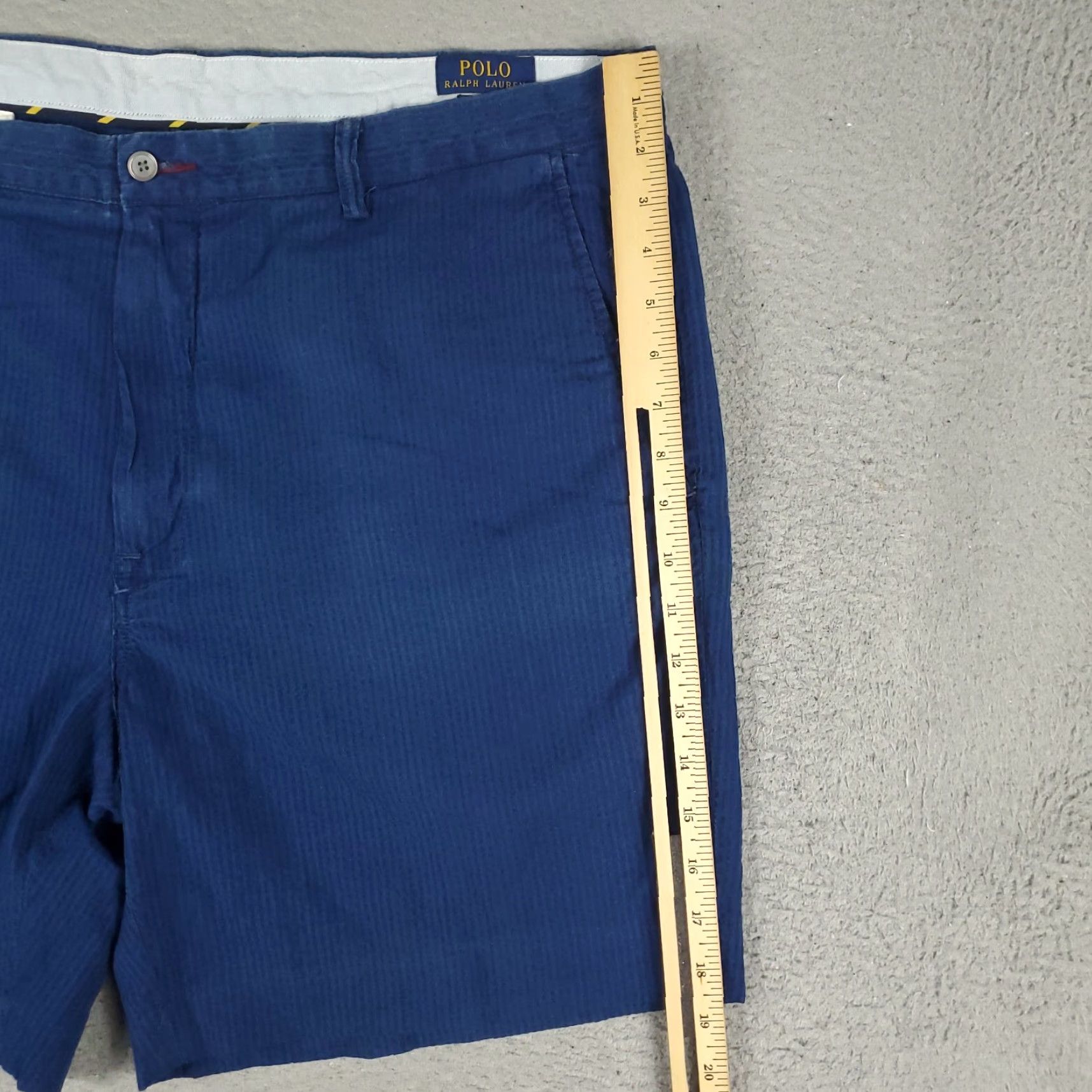 Ralph Lauren Ralph Lauren Chino Shorts Mens Size 40 Blue Striped Casual Flat Front Size US 40 / EU 56 - 5 Thumbnail