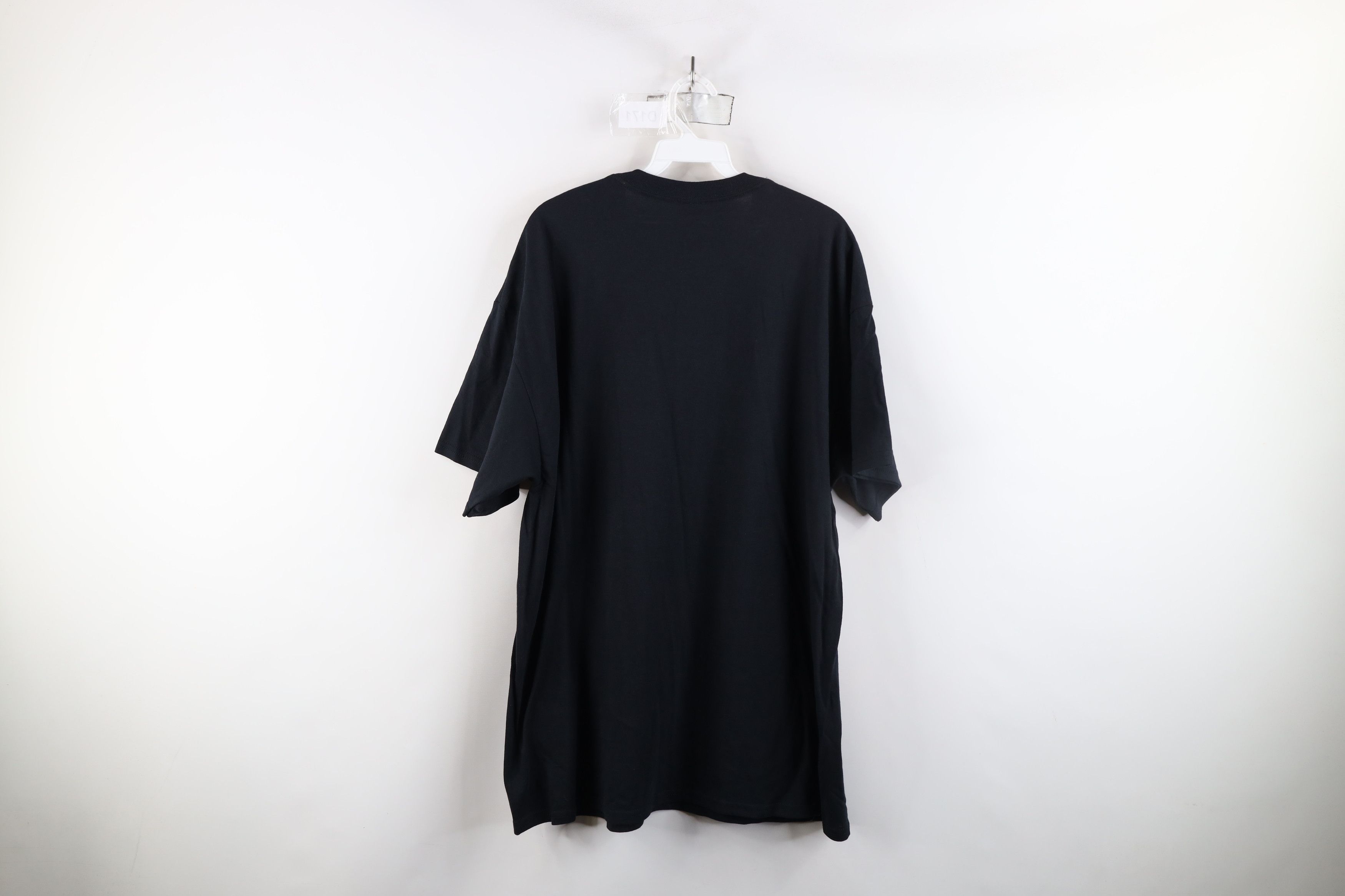 Vintage Deadstock Vintage Y2K Streetwear Heavy Cotton T-Shirt Black Size US XL / EU 56 / 4 - 12 Thumbnail