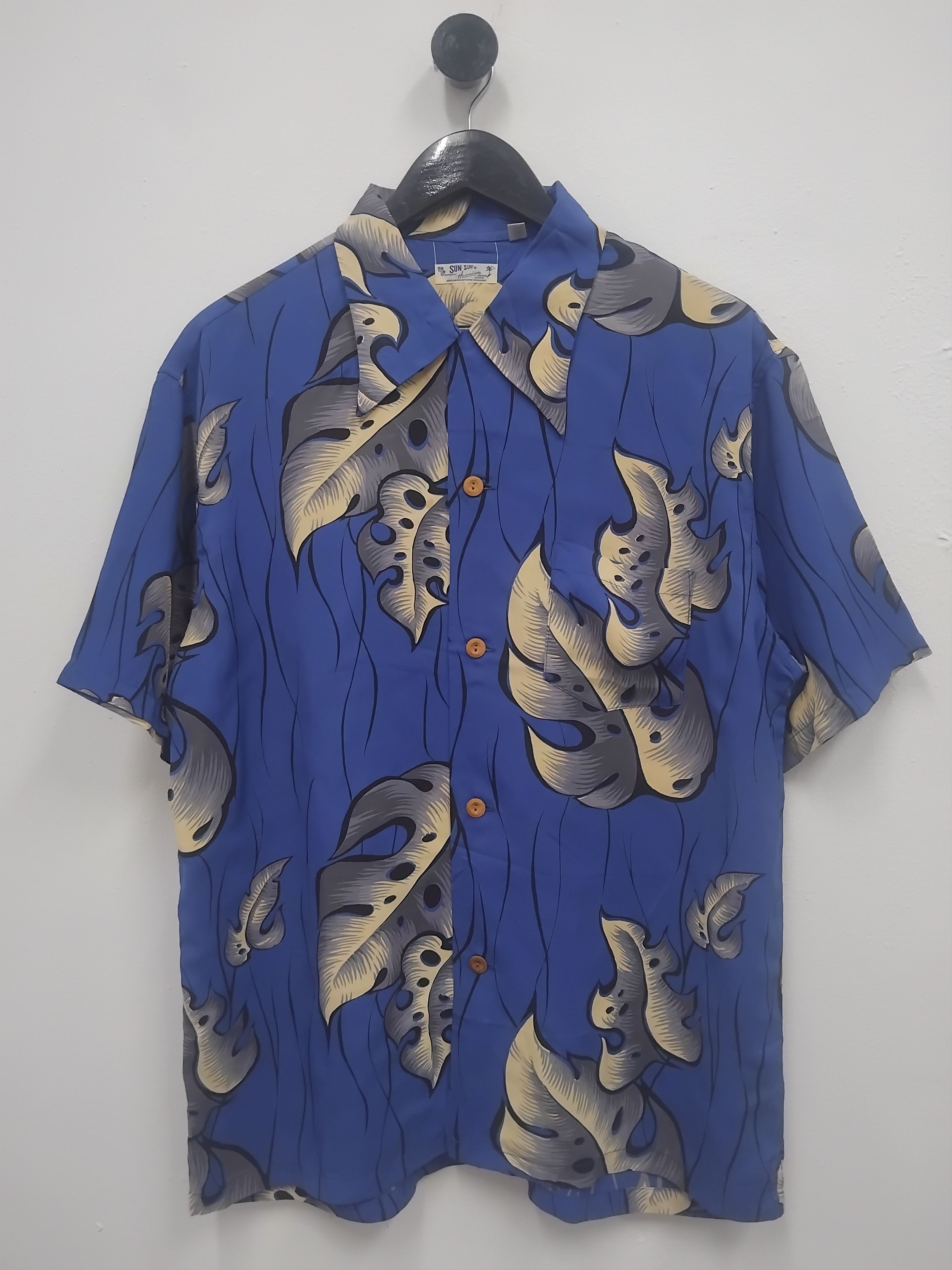 Sugar Cane Sun surf Leaf Tree Japanese brand Hawaiian Shirt Size US L / EU 52-54 / 3 - 1 Thumbnail