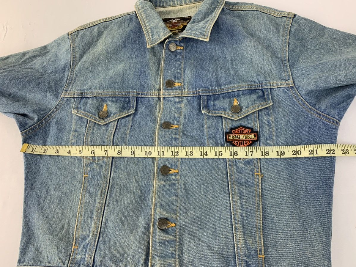 Harley Davidson 90s Harley Davidson Take To Open Road Indigo Denim Jacket Size US L / EU 52-54 / 3 - 13 Thumbnail