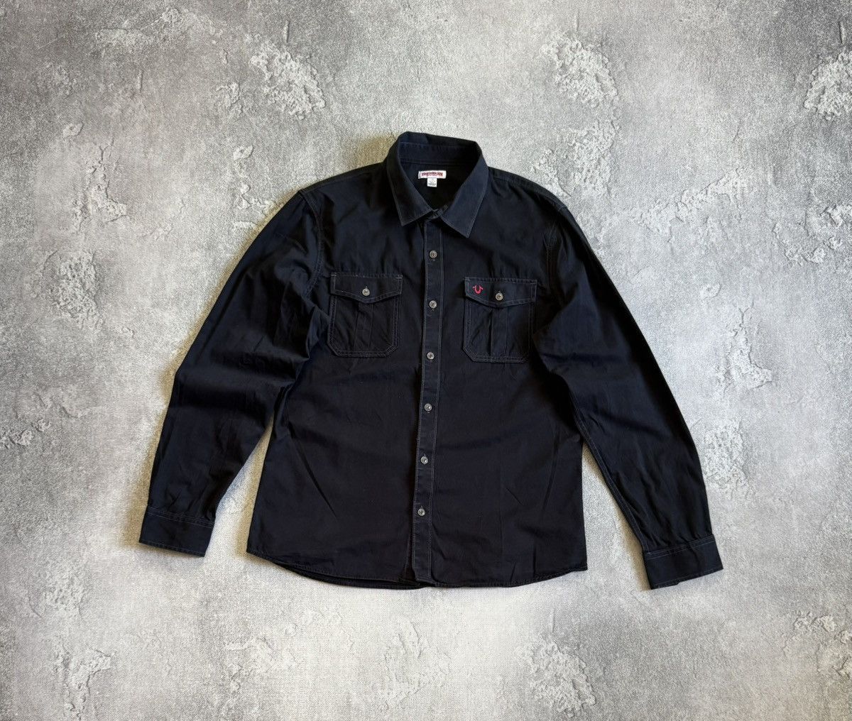 True Religion True Religion L/size UTLTY shirt button up long sleeve LGB Size US L / EU 52-54 / 3 - 10 Thumbnail