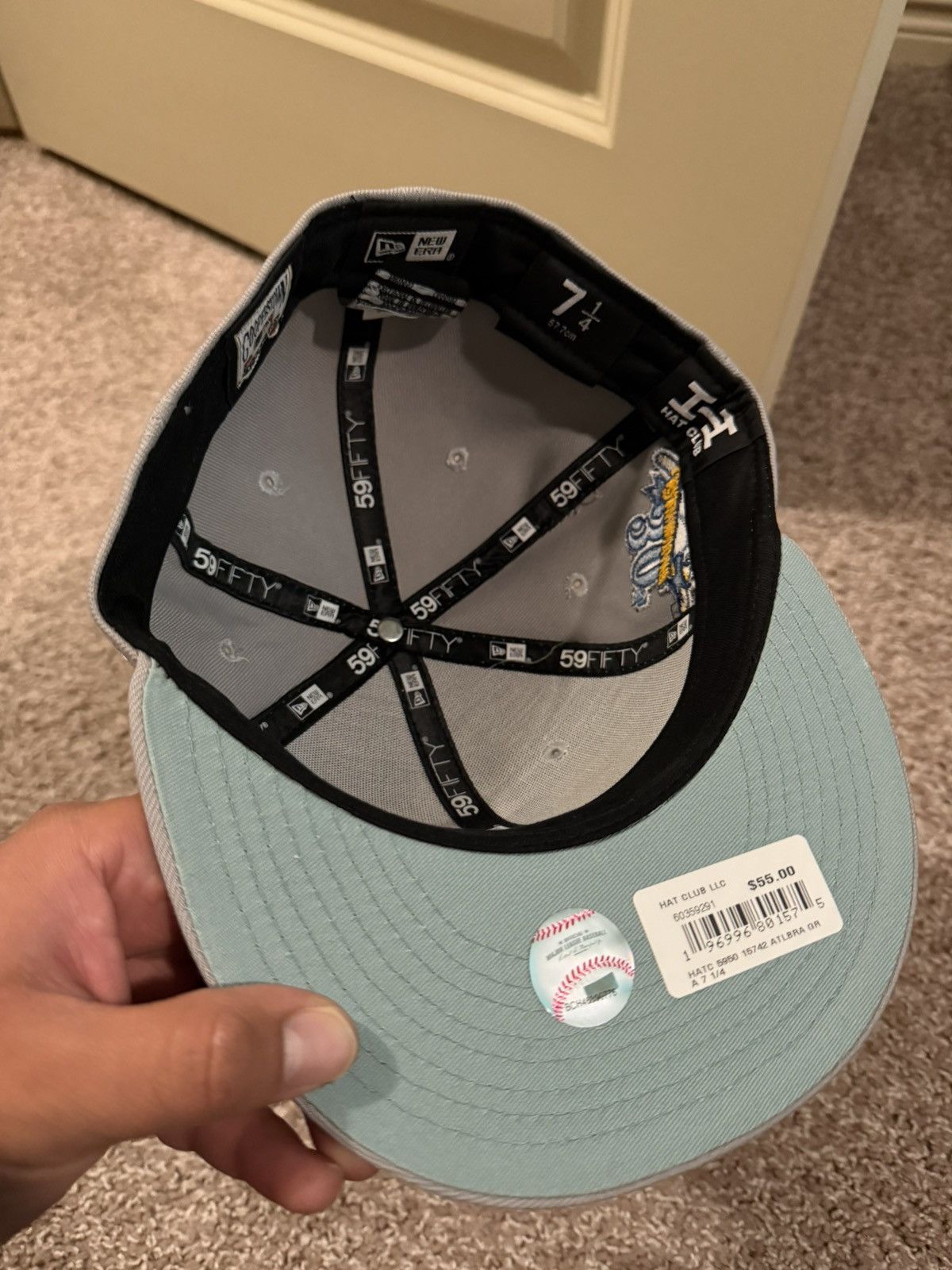Hat Club 7 1/4 New Era Atlanta Braves 30th Anniversary Fitted Size ONE SIZE - 4 Thumbnail