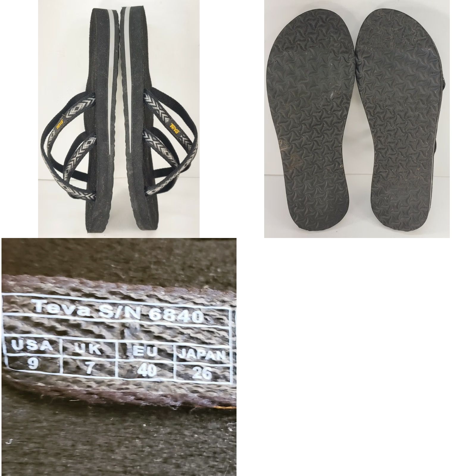 Teva Womens Teva Mush Olowahu Flip Flop Sandals Gray Double Strap Slip On Size 9 Size US 9 / IT 39 - 8 Thumbnail