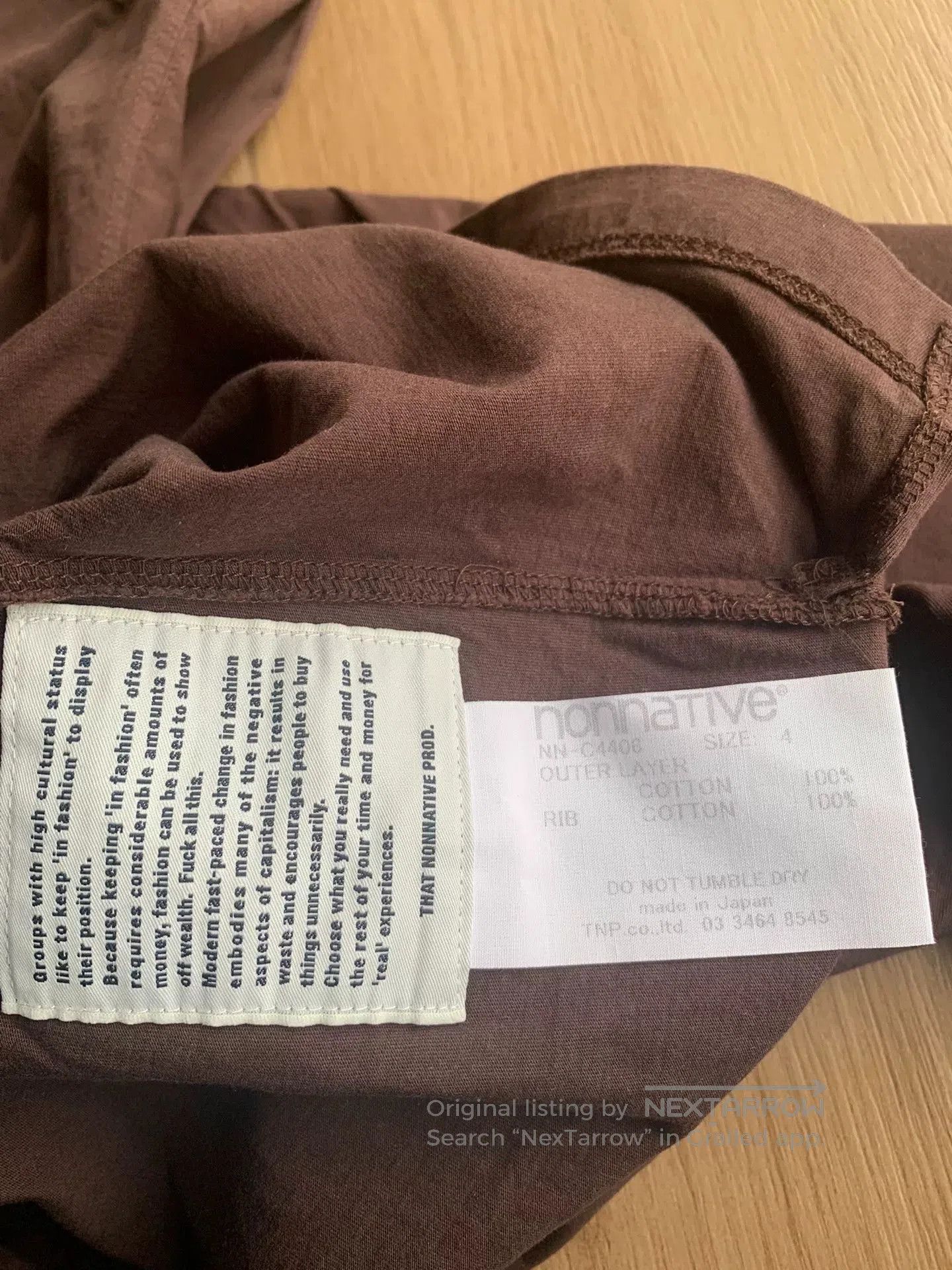 Nonnative nonnative dweller long sleeve pocket tee. Size US XL / EU 56 / 4 - 5 Thumbnail
