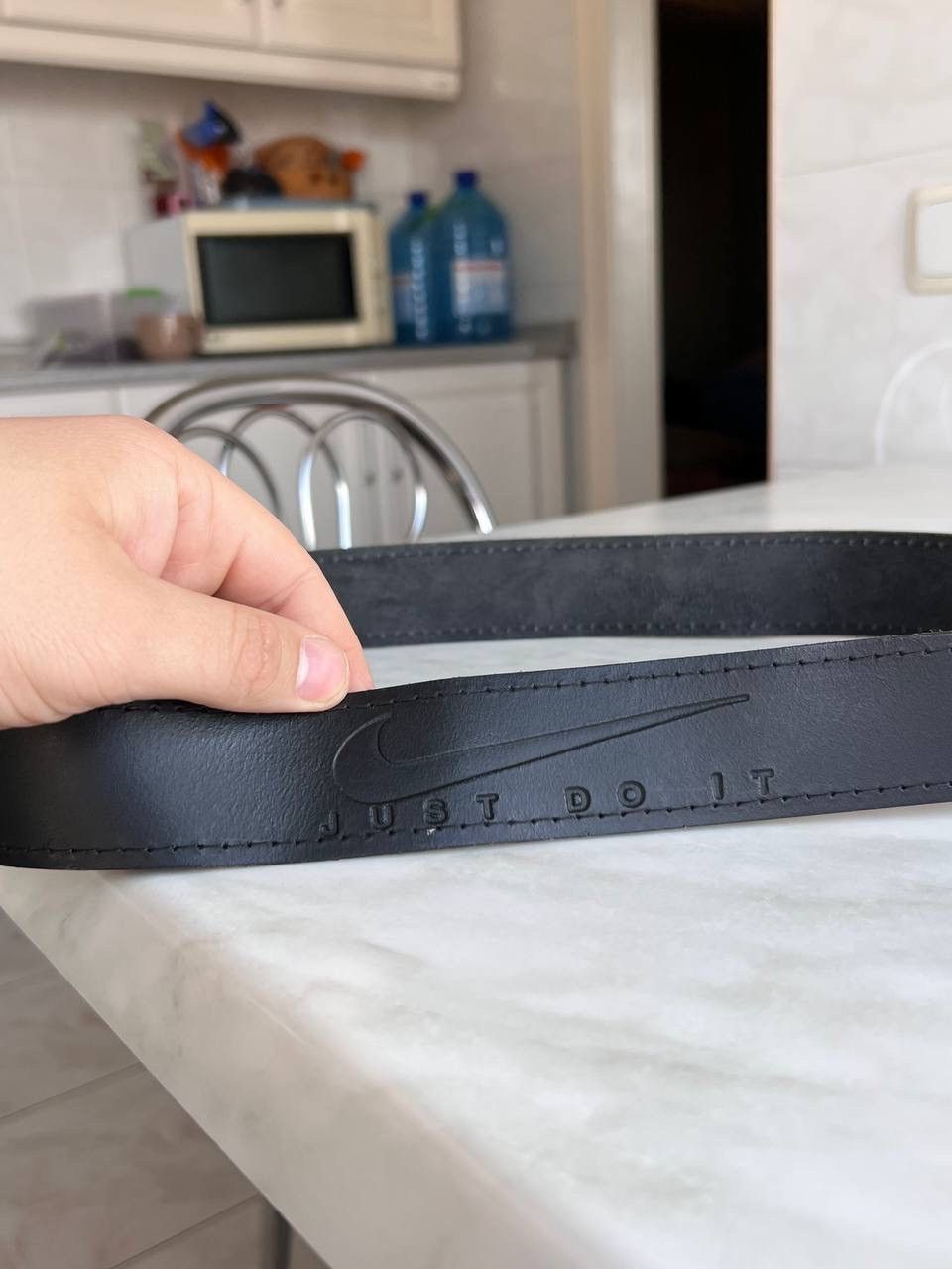 Nike Vintage Nike Leather Belt 90s USA y2k avant garde swoosh Size ONE SIZE - 6 Thumbnail