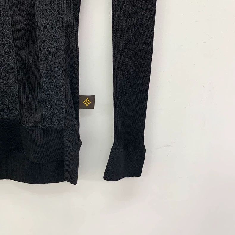 Louis Vuitton Louis Vuitton Black Lace Cutout Crew Neck Long Sleeve Swea Size M / US 6-8 / IT 42-44 - 4 Thumbnail