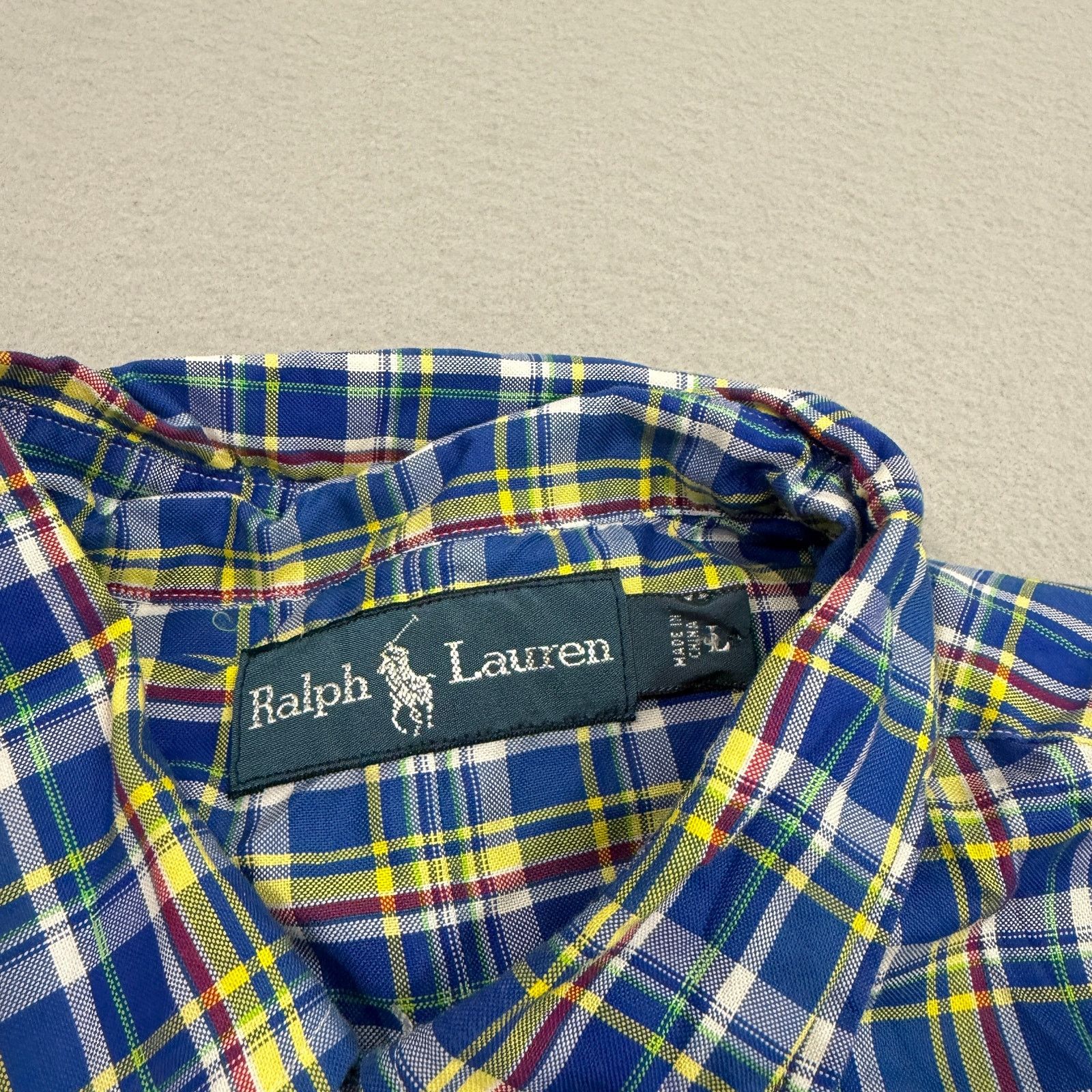 Polo Ralph Lauren Vintage Polo Ralph Lauren Button Down Shirt Men's Large Blue Size US L / EU 52-54 / 3 - 4 Thumbnail
