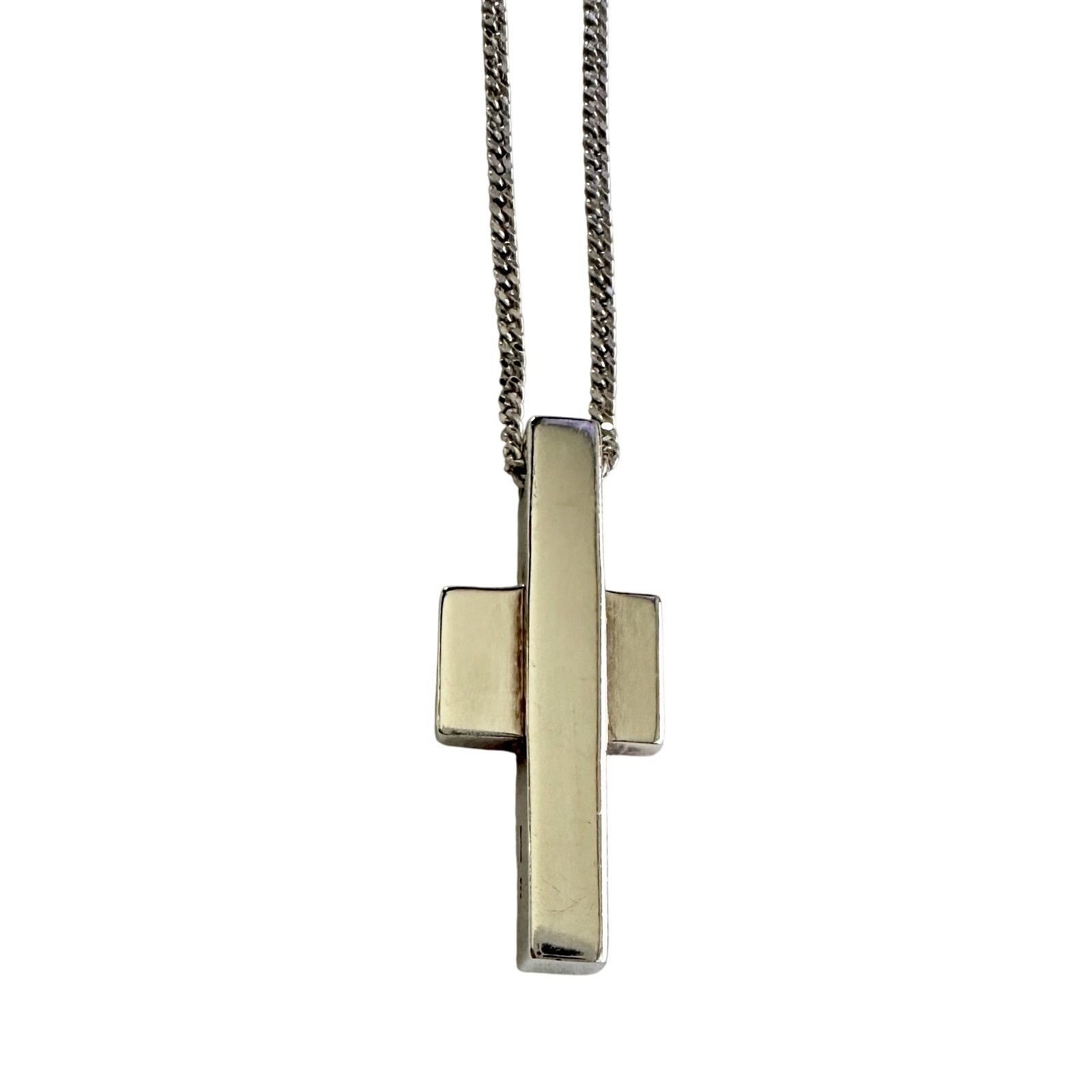 Gucci Gucci Thick Abstract Cross Necklace Size ONE SIZE - 5 Thumbnail