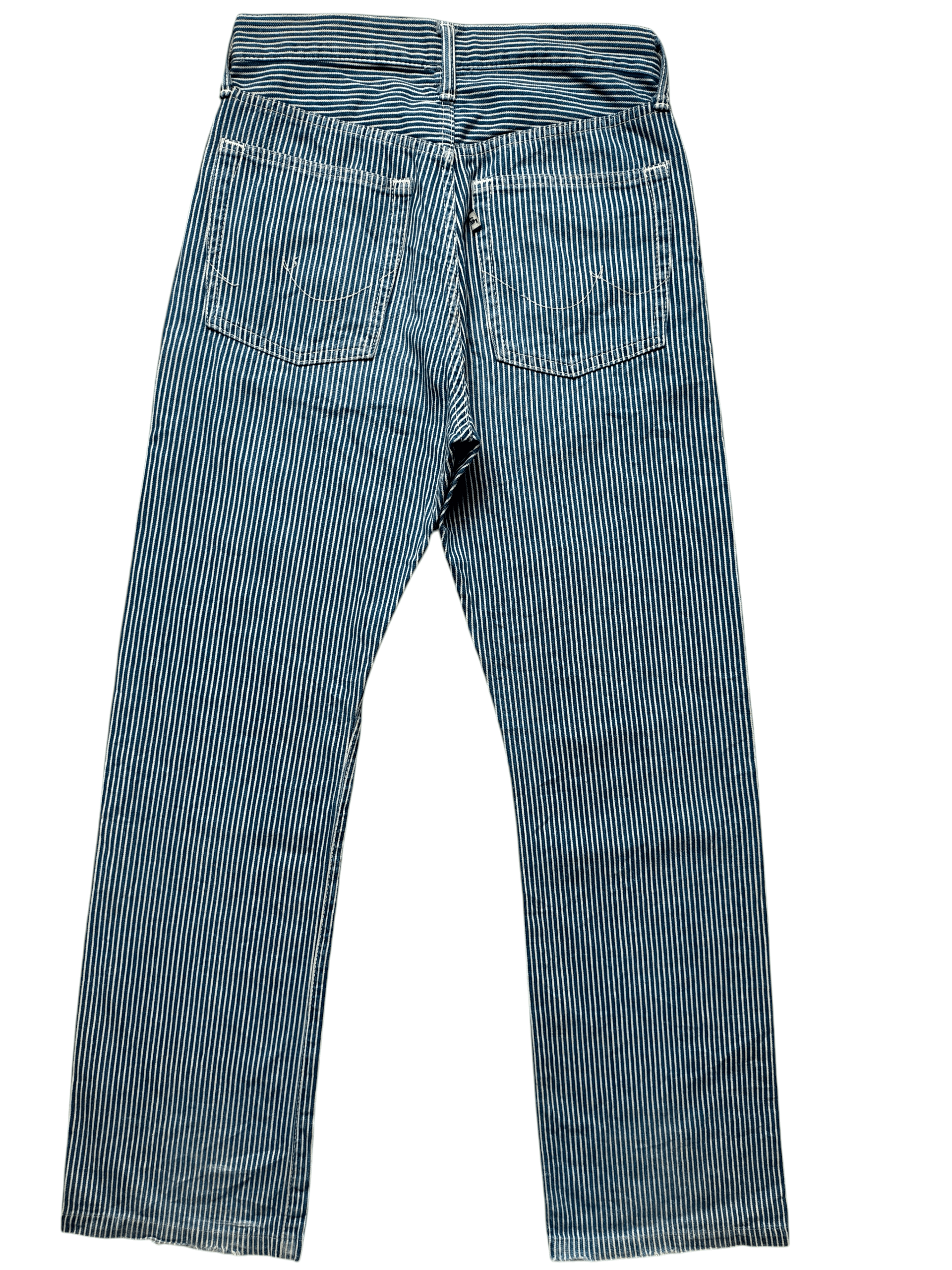 45rpm 45rpm Hickory Stripe Japan Denim pants Size US 28 / EU 44 - 2 Thumbnail