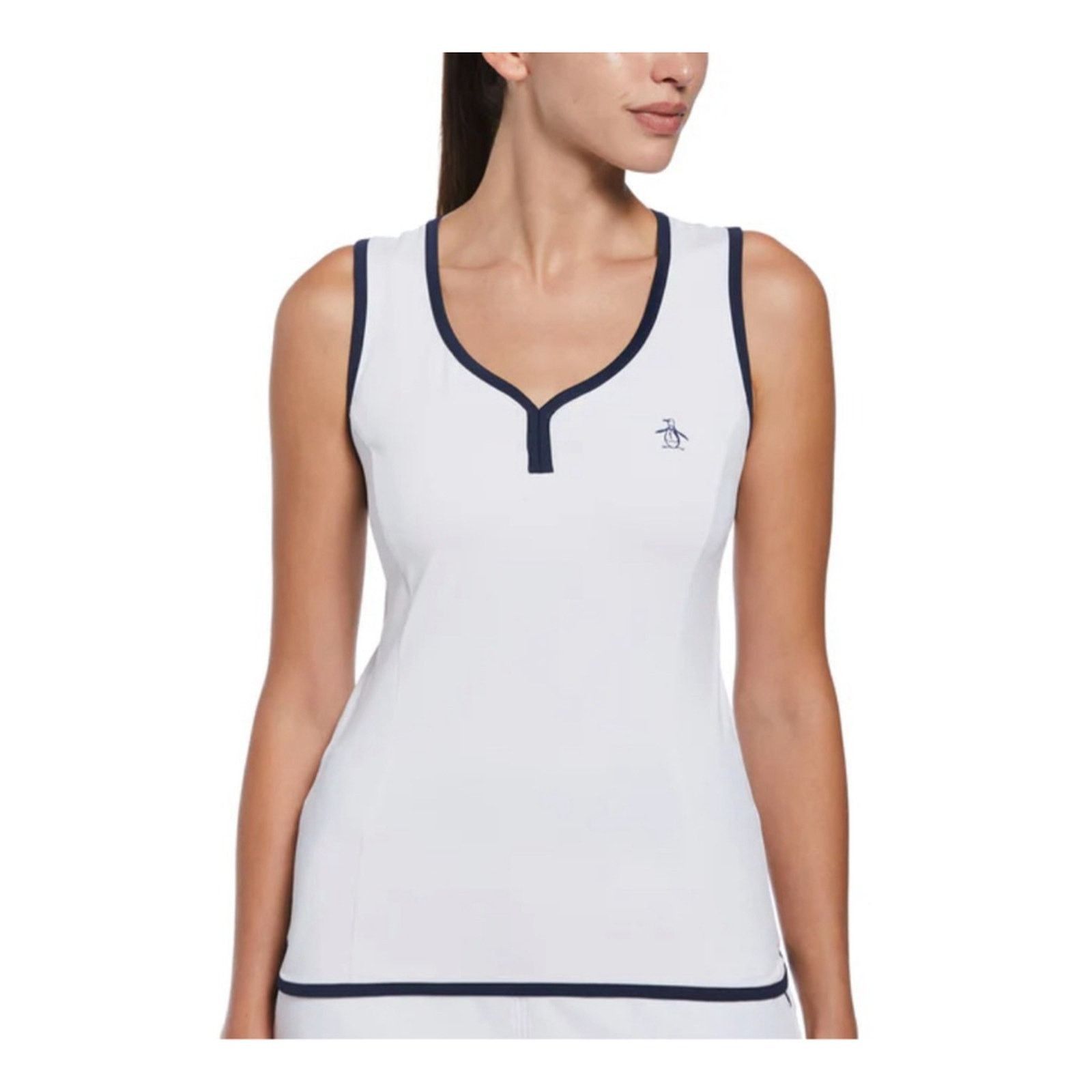 Original Penguin Penguin Women’s white Tank top Size L - tennis or Golf Size L / US 10 / IT 46 - 2 Thumbnail