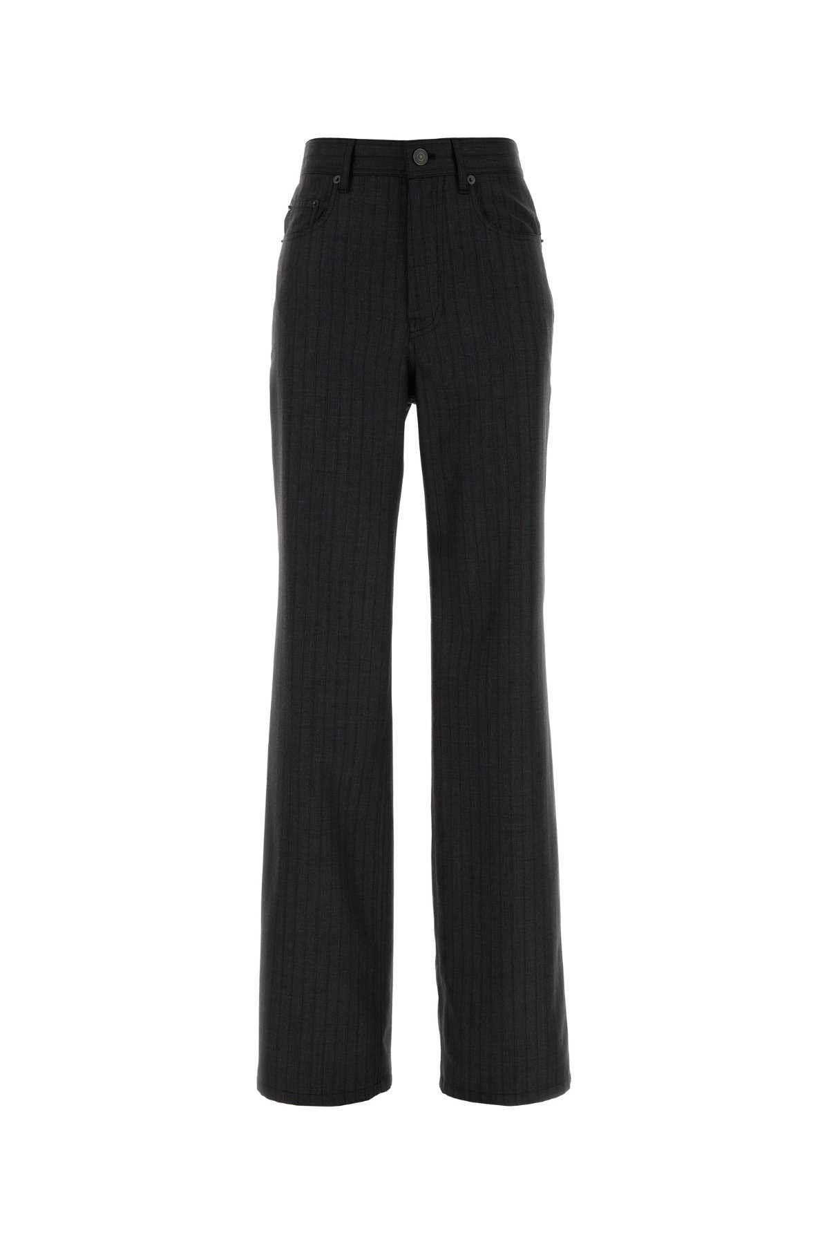Balenciaga Embroidered Wool Palazzo Pant Size 27" / US 4 / IT 40 - 1 Thumbnail