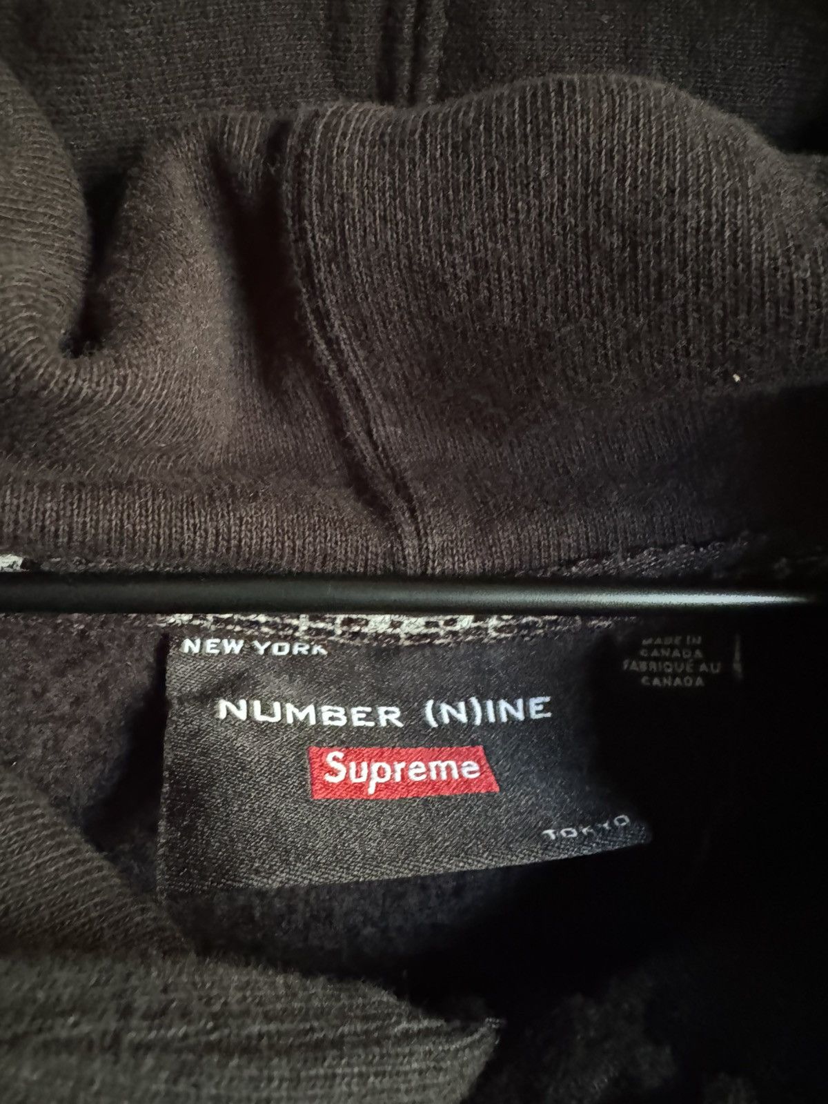 Number (N)ine × Supreme Supreme Number (N)ine Hoodie Black Size US XL / EU 56 / 4 - 4 Thumbnail
