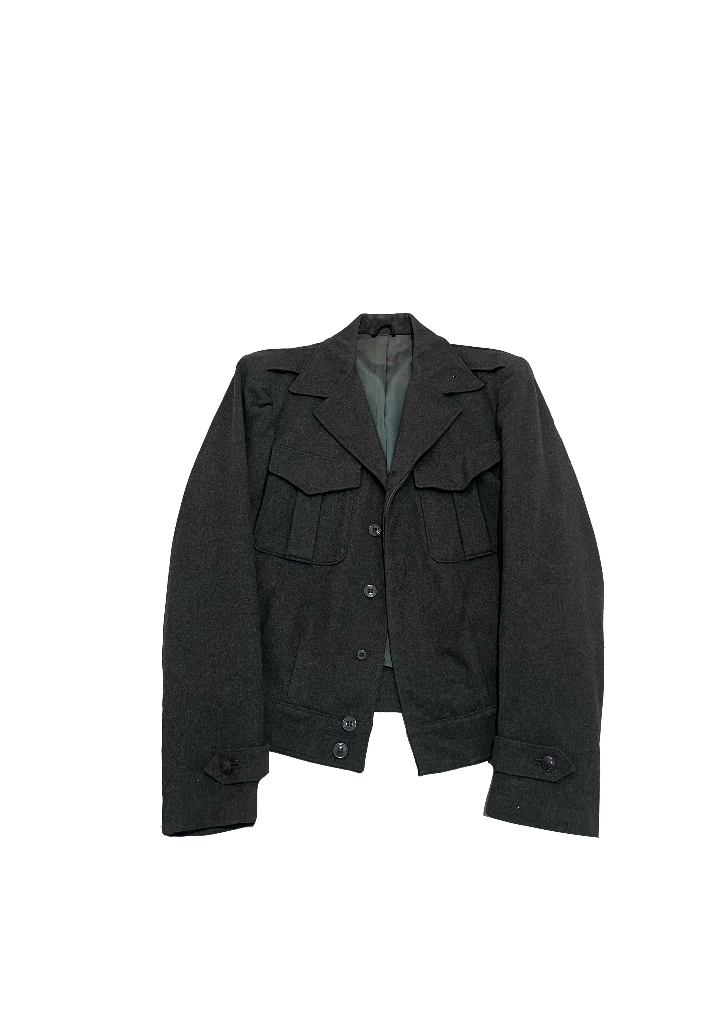 Vintage US USMC Marines Jacket Men Green Wool Winter WW2 Size US S / EU 44-46 / 1 - 1 Thumbnail
