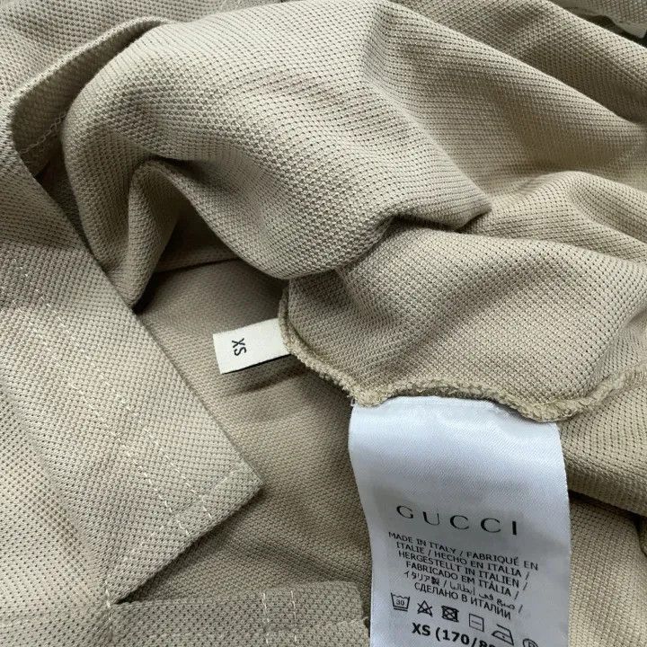 Gucci Gucci Gucci SS22 Brown Striped Polo Shirt -2506 Size US XS / EU 42 / 0 - 6 Thumbnail
