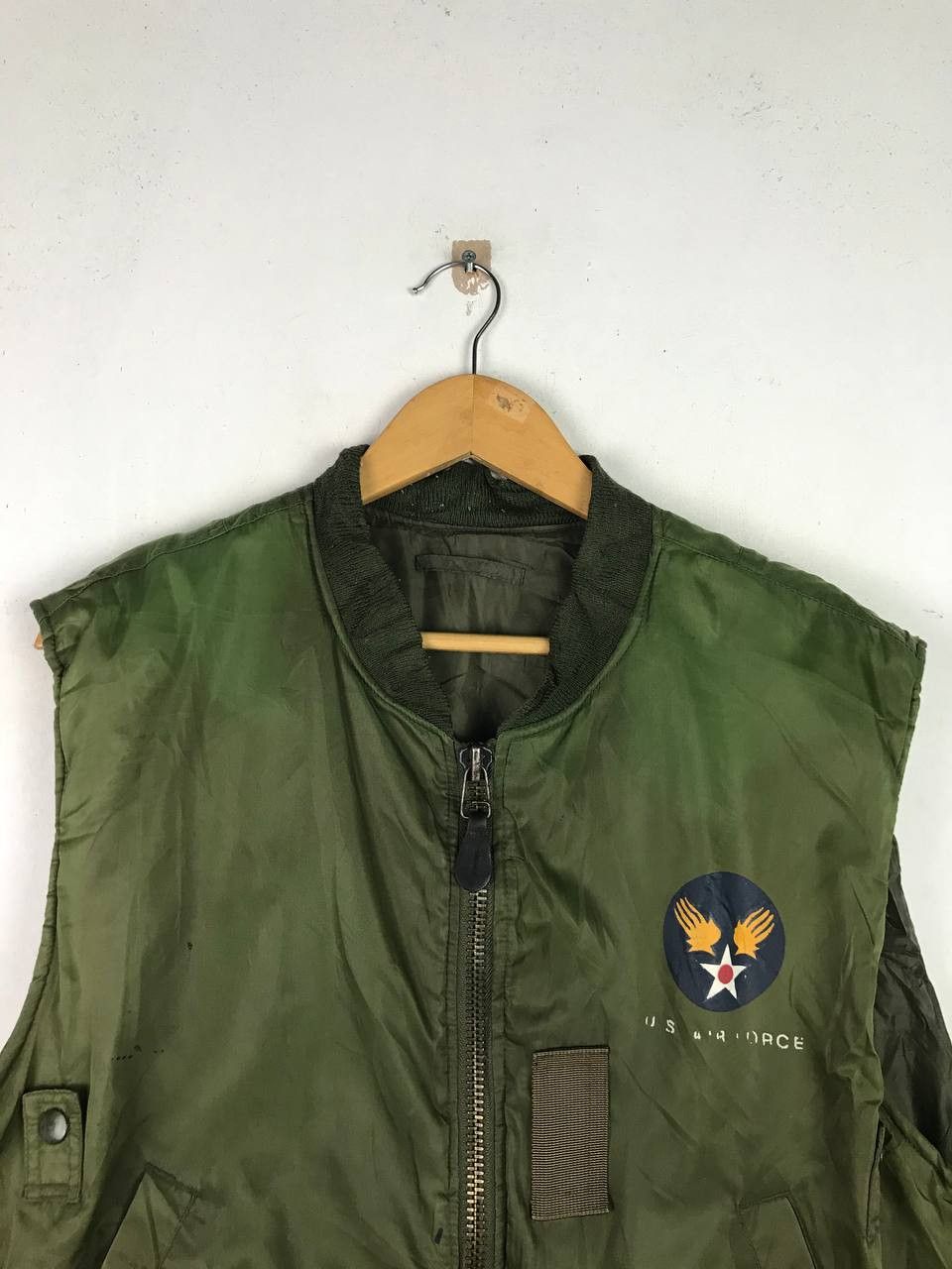 Vintage Very rare Vintade Trashed Us Air Force Vest Size US L / EU 52-54 / 3 - 3 Thumbnail