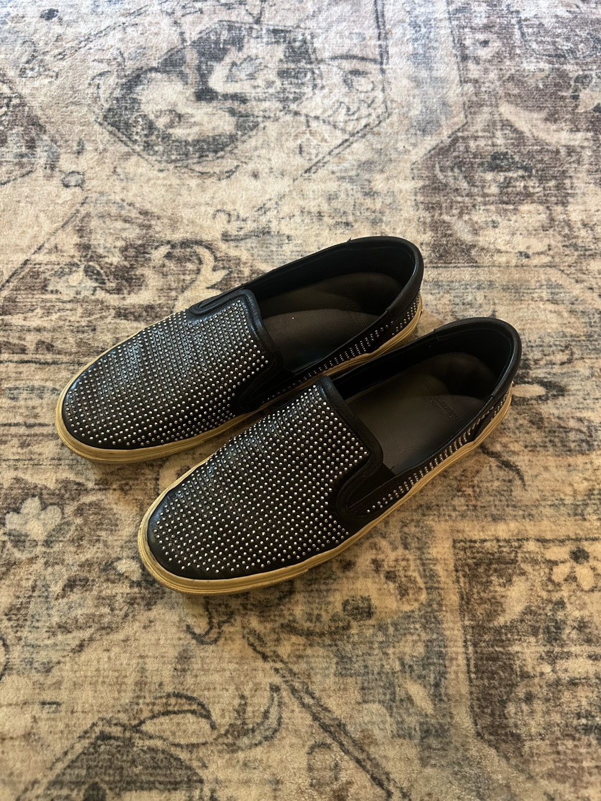 Saint Laurent Paris Saint Laurent Crystal Studded Slip Ons Size US 7 / EU 40 - 2 Thumbnail