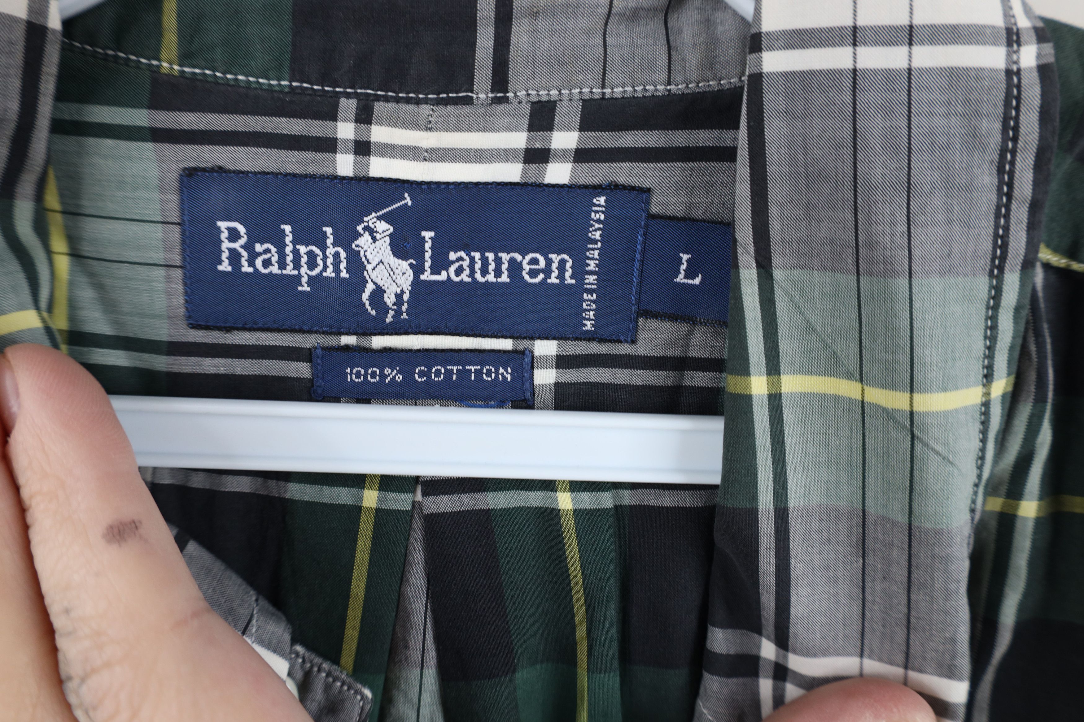 Ralph Lauren Vintage 90s Ralph Lauren Short Sleeve Collared Button Shirt Size US L / EU 52-54 / 3 - 9 Thumbnail