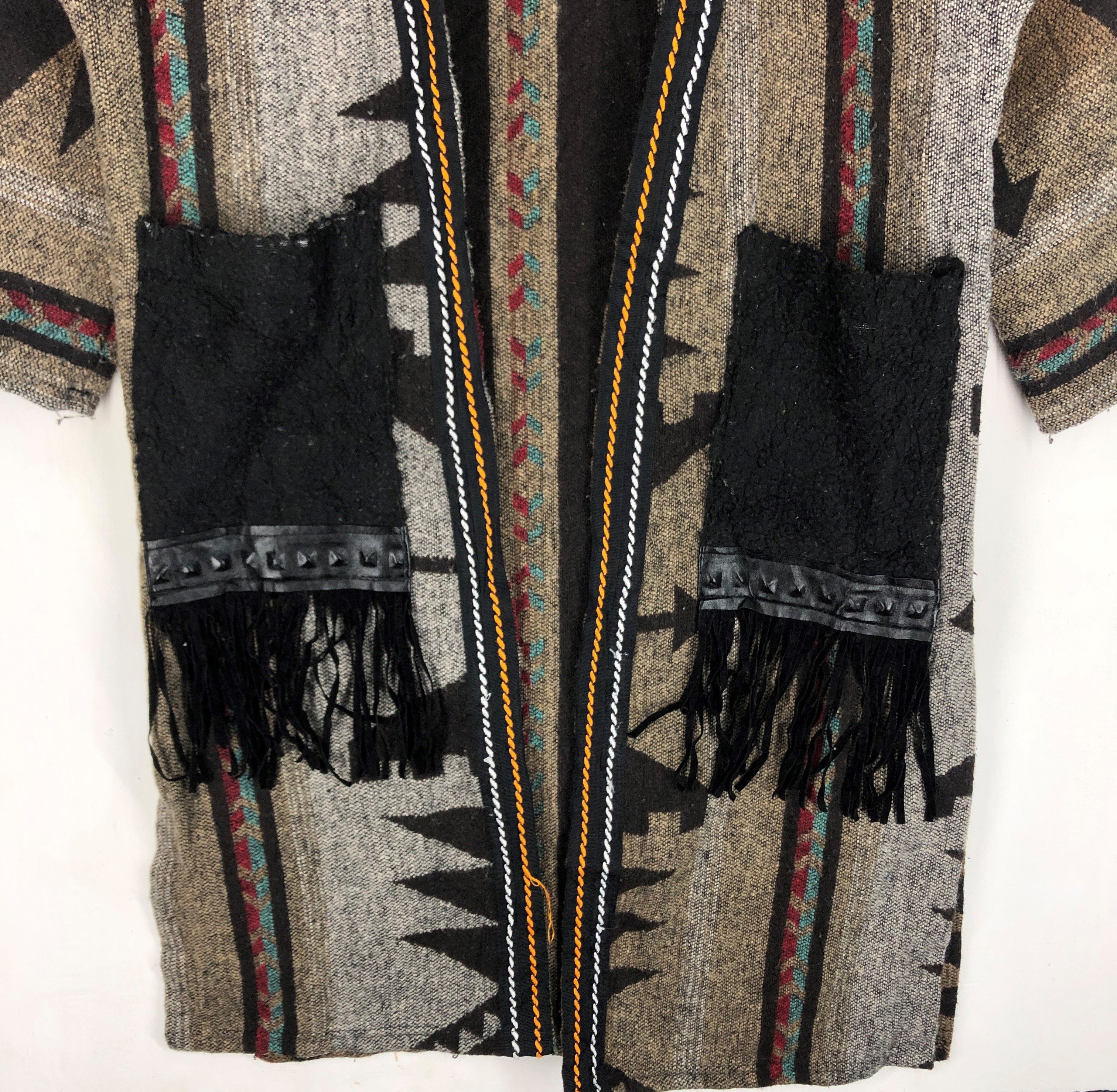 Japanese Brand Swing Robe Jacket Aztec Design #2519-88 Size US S / EU 44-46 / 1 - 4 Thumbnail