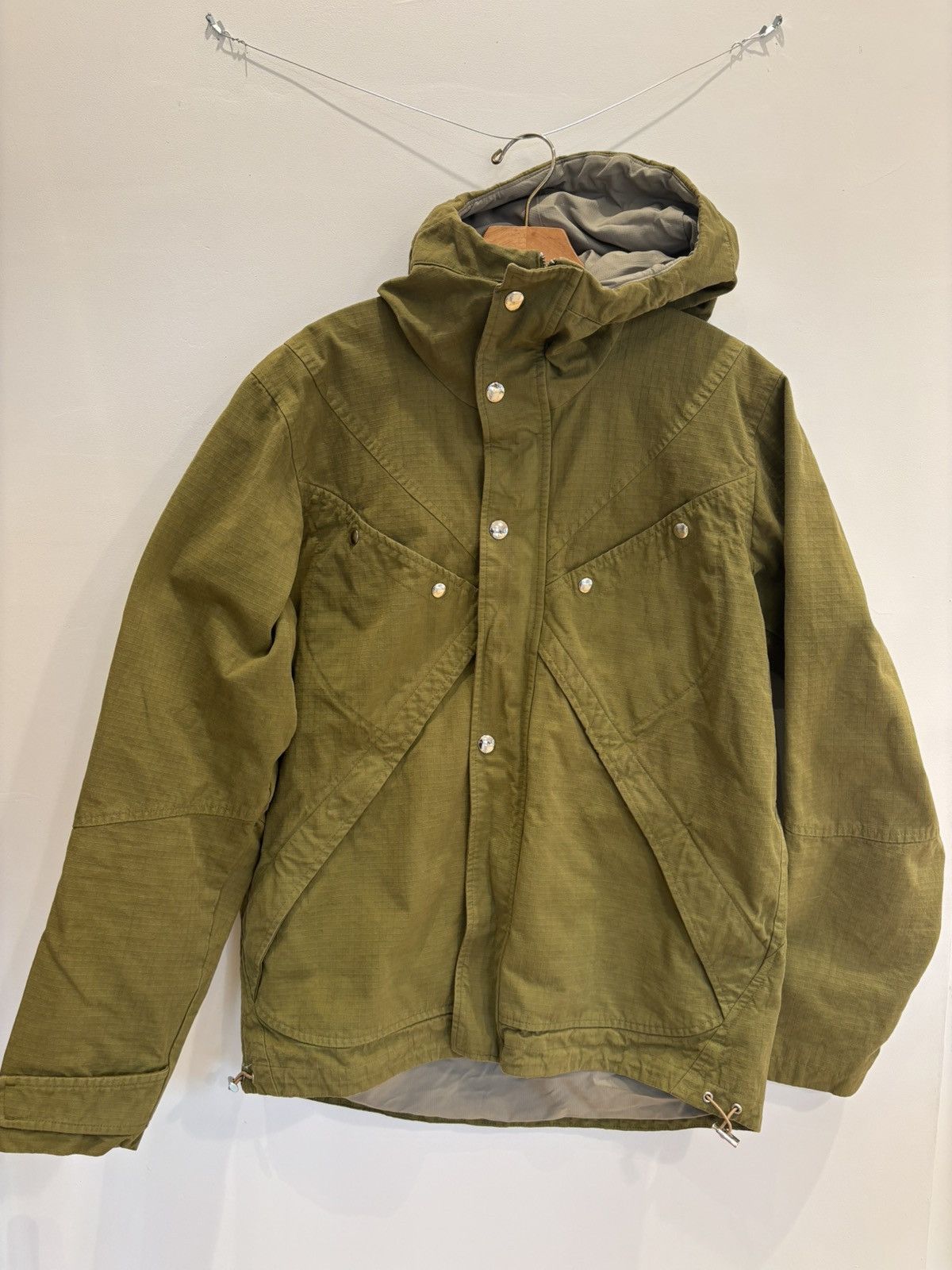 Arnar Mar Jonsson 💚 SS23 Ranra/Arnar Mar Jonsson Purs Hooded Jacket Oil  Green | Grailed