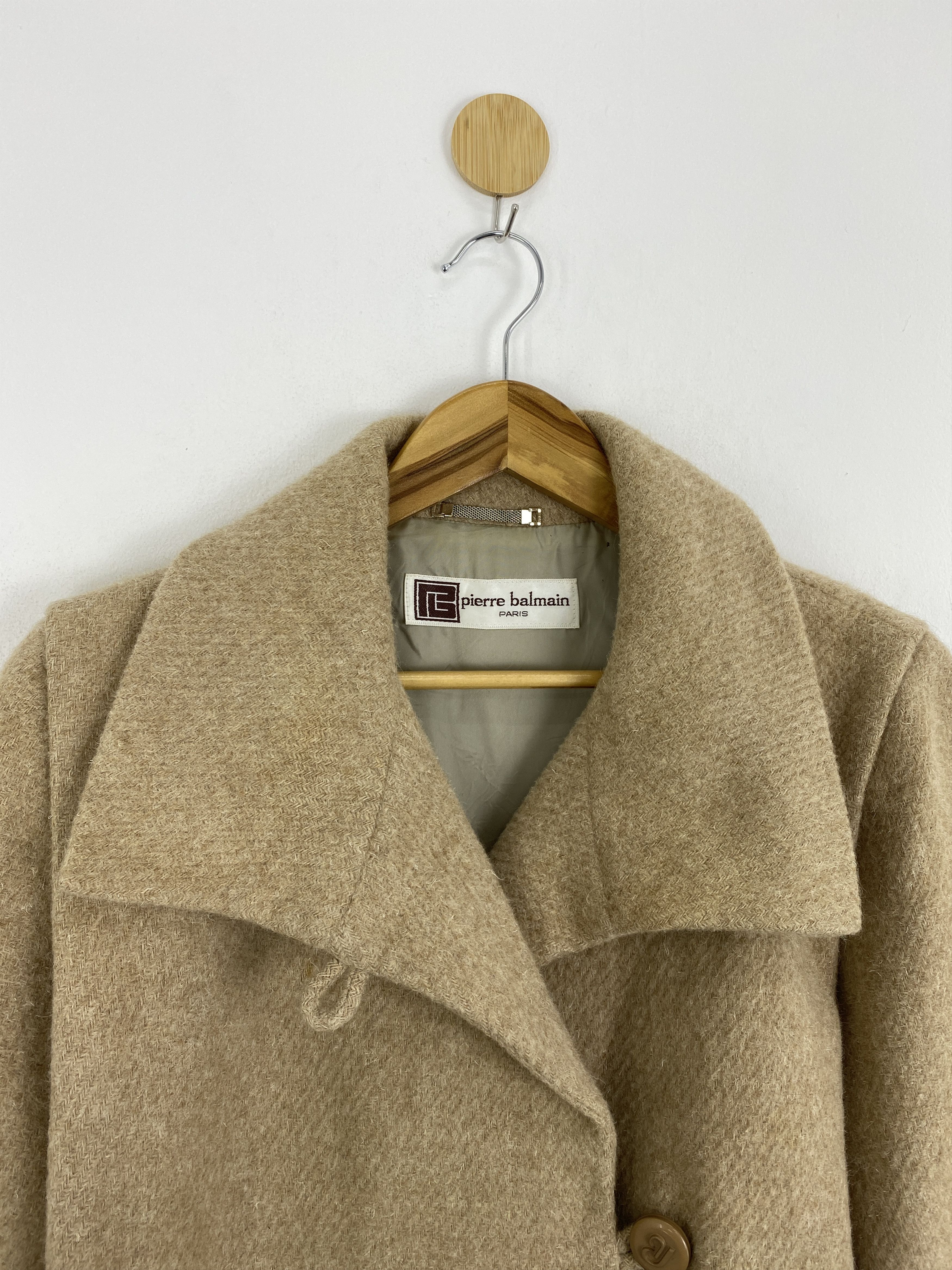 Designer × If Six Was Nine × Pierre Balmain Vintage Pierre Balmain Wool Long Jacket Size US L / EU 52-54 / 3 - 3 Thumbnail