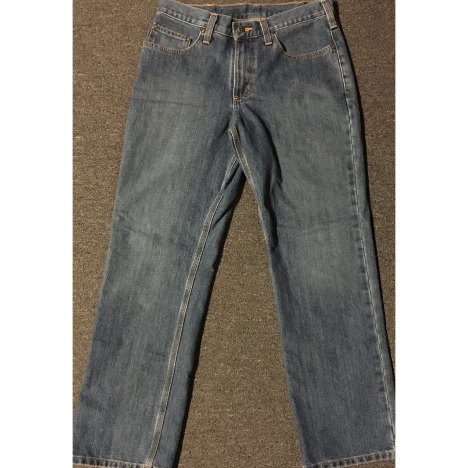 Carhartt VINTAGE Carhartt Relaxed Jeans 32/30 Men Blue 90s Grunge Biker Western USA Rock Motorcycle Jeans Carpenter Style Size US 32 / EU 48 - 2 Thumbnail