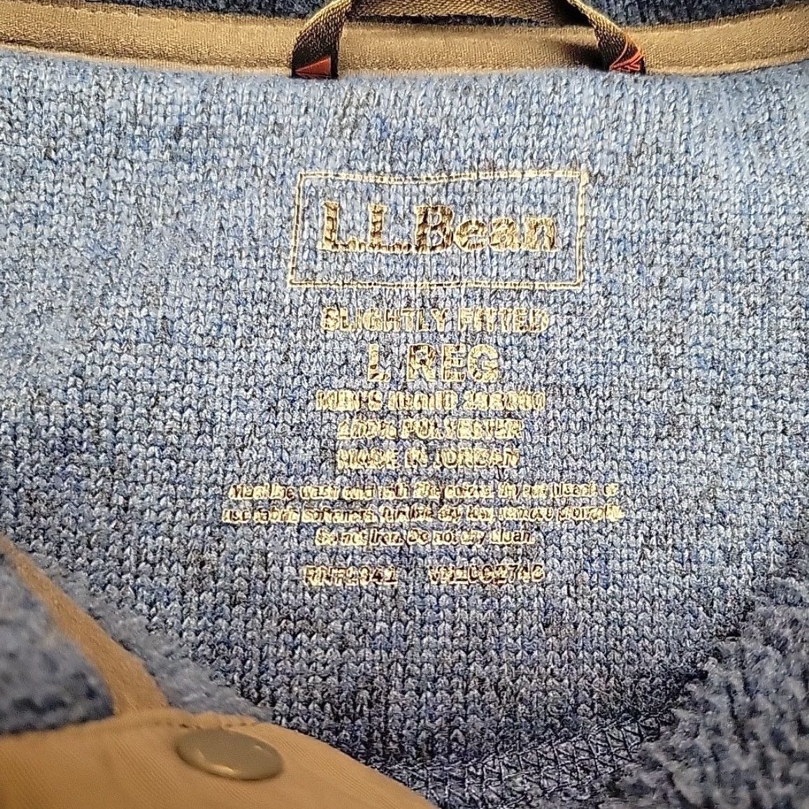 Vintage LL Bean Sweater Mens Large Blue Fleece Casual Knit 1/4 Snap T Pullover Size US L / EU 52-54 / 3 - 5 Thumbnail