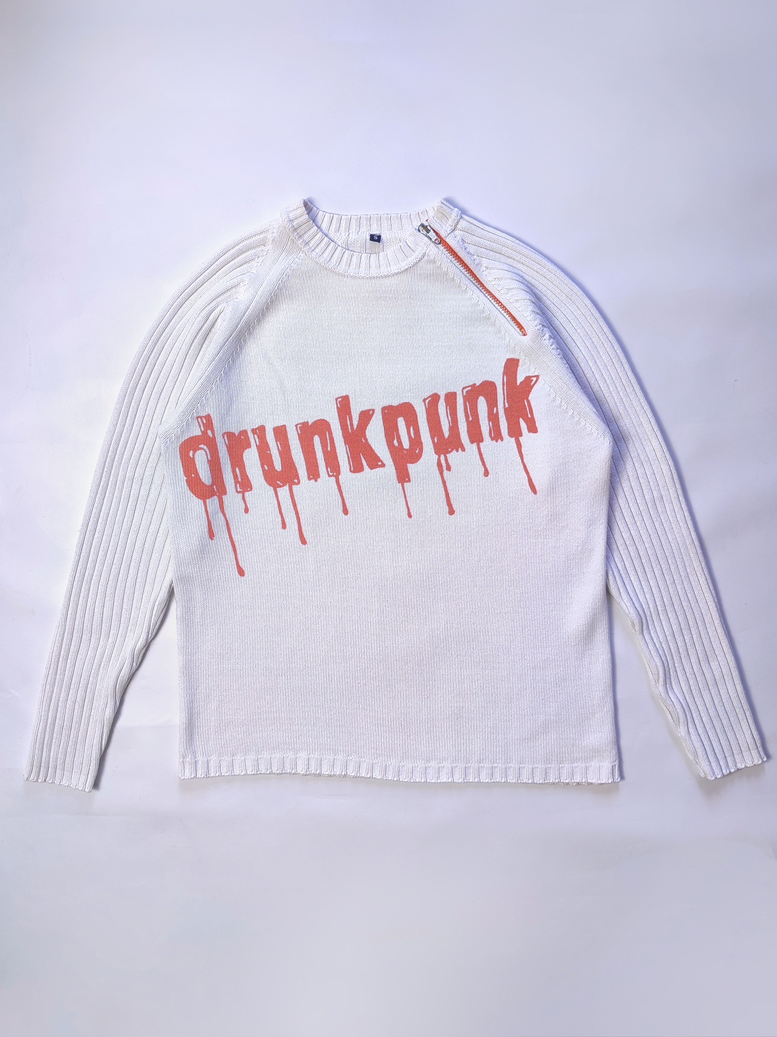 Japanese Brand × Vintage Drunk Punk ers Vintage Sweater Size US S / EU 44-46 / 1 - 2 Thumbnail