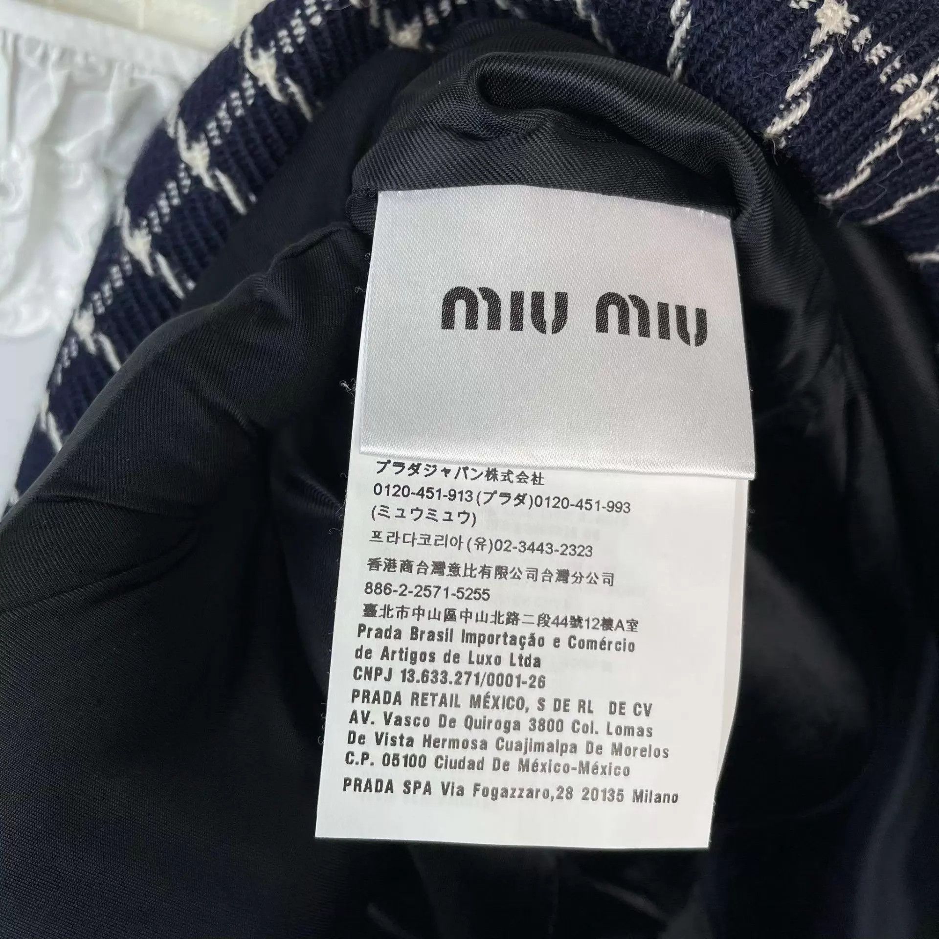 Miu Miu Miu Miu 95 New Black Tweed Dress 165 Size XS / US 0-2 / IT 36-38 - 3 Thumbnail