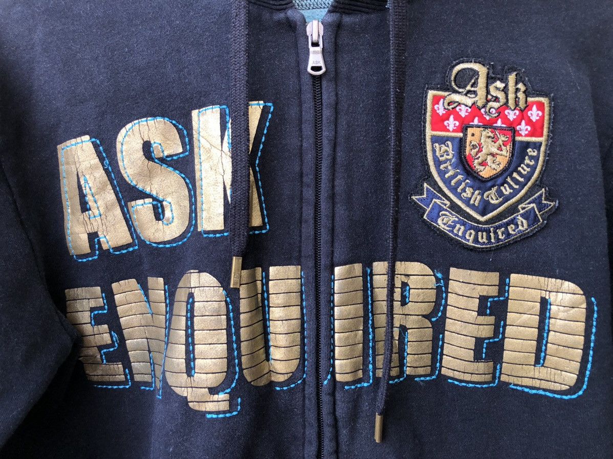 Japanese Brand Ask Enquired British Culture Removeable Fur Hoodie Style Size US L / EU 52-54 / 3 - 7 Thumbnail