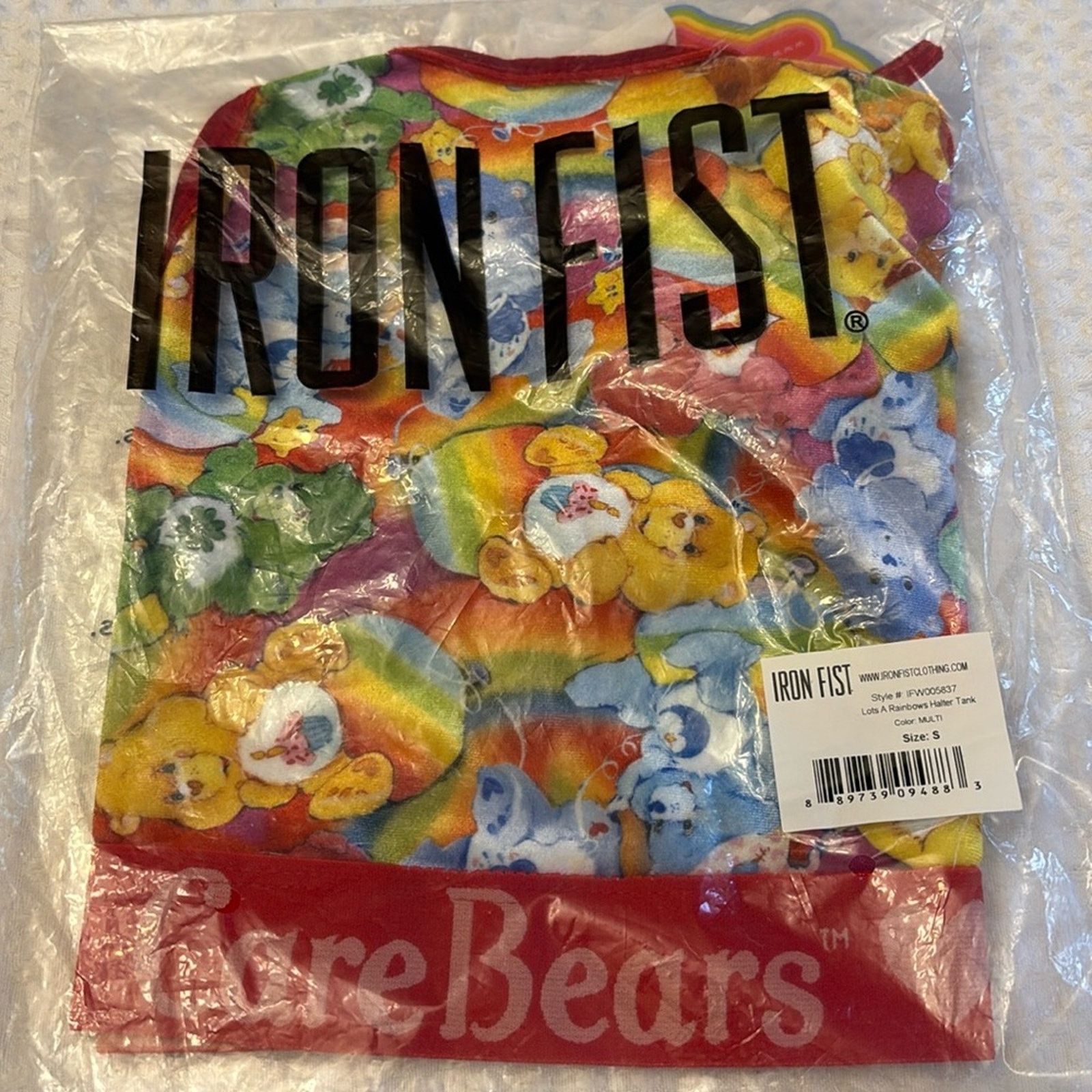 Iron Fist Iron Fist Care Bears Lots A Rainbows S Halter Tank Top Crop Size S / US 4 / IT 40 - 3 Thumbnail