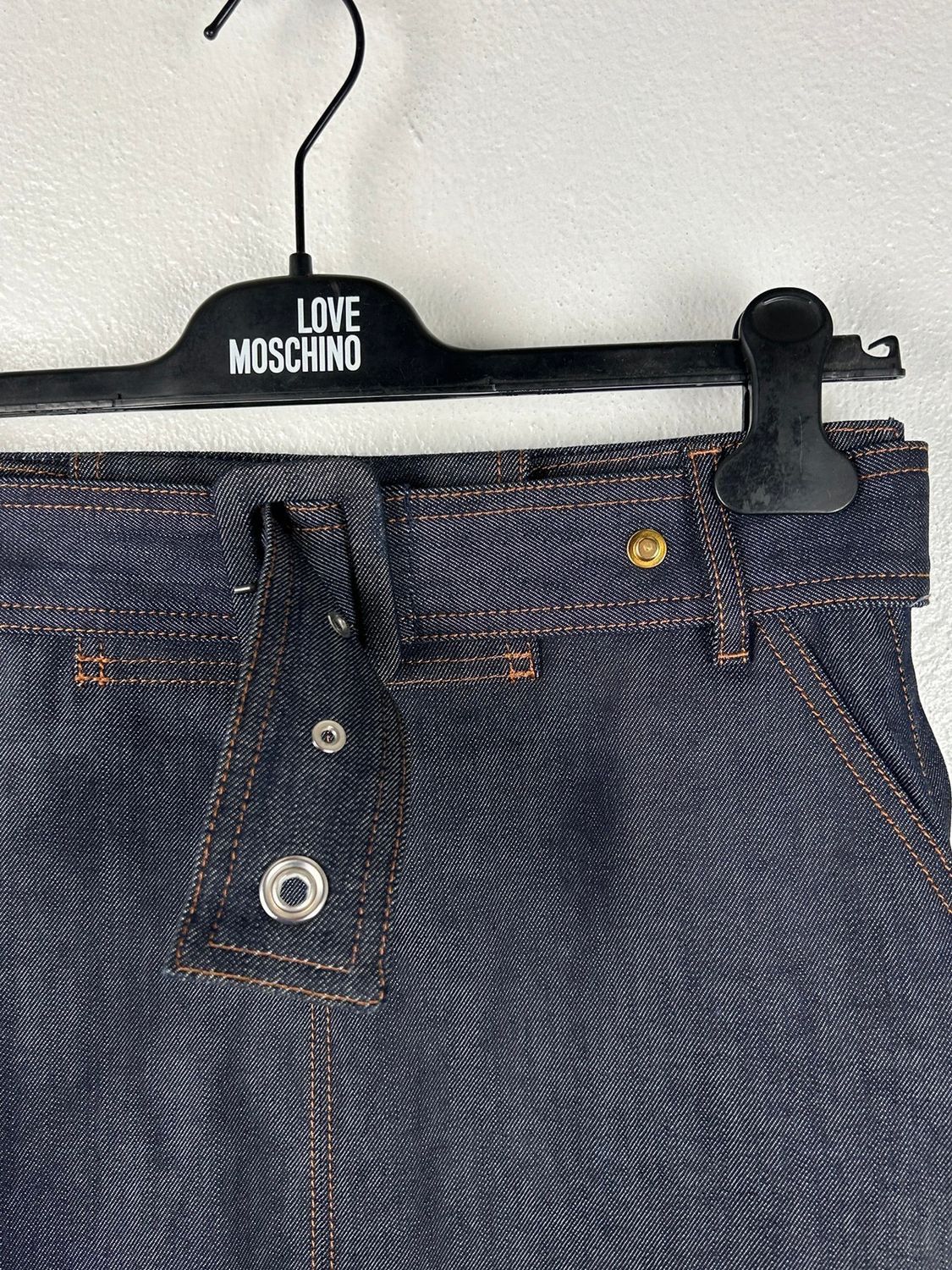 Balenciaga Balenciaga Denim Midi Belted Skirt In Blue Size 36 Size 26" / US 2 / IT 38 - 3 Thumbnail