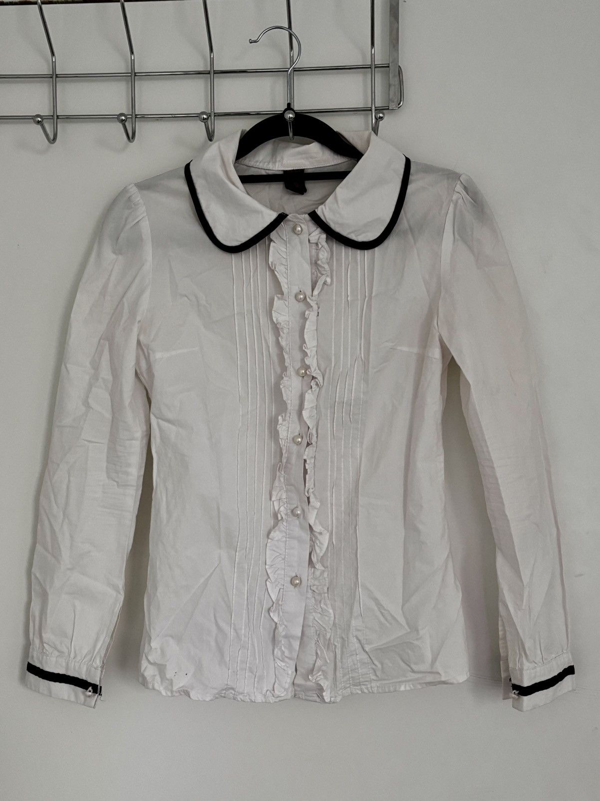 Vintage Niffelu.co babydoll blouse Size XXS / US 00 / IT 34 - 1 Thumbnail