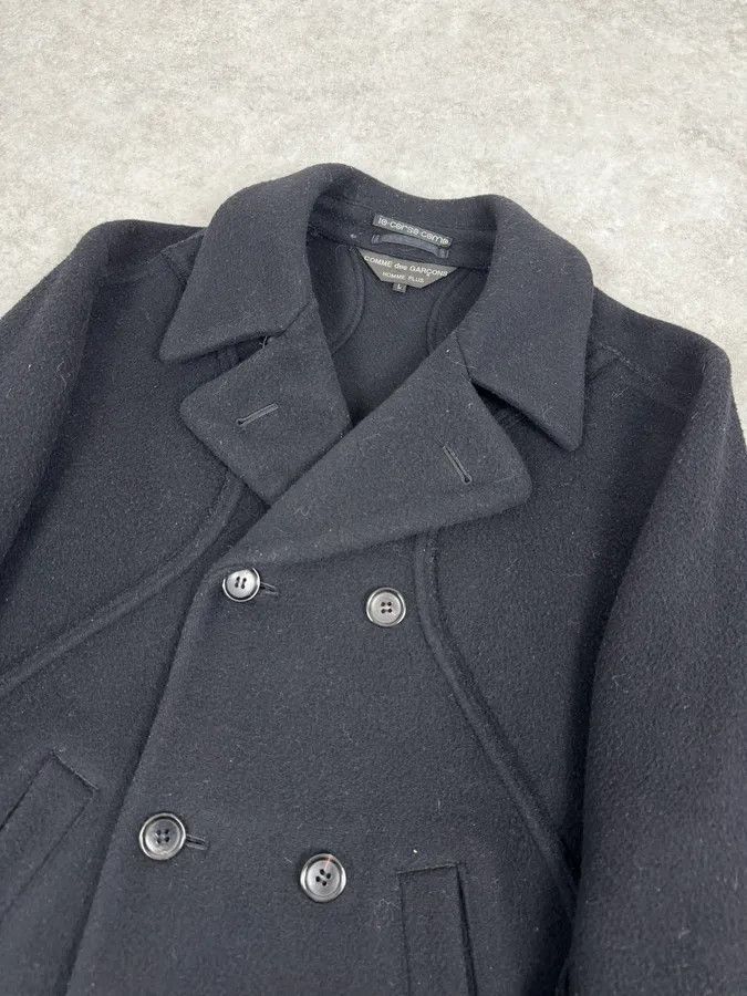 Comme des Garcons AW2003 Comme des Garçons Homme Plus Black Wool Officer Coat Size US L / EU 52-54 / 3 - 5 Thumbnail