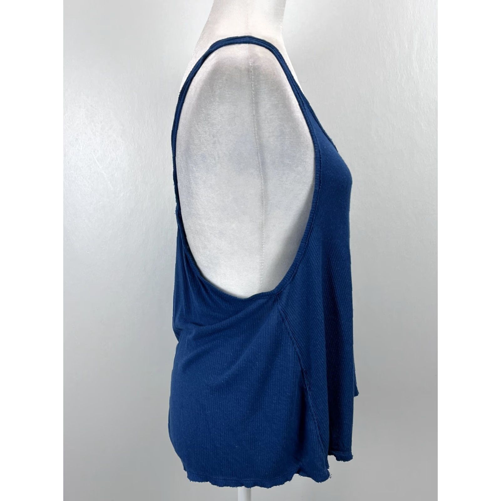 Free People Free People We The Free Tank Adult Size S Ribbed Racerback Pocket Teal Womens Size S / US 4 / IT 40 - 4 Thumbnail